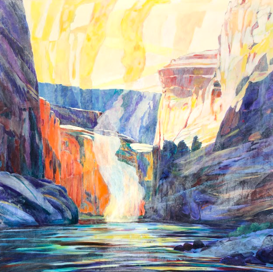 Canyon Sacrifice: 47" x 47" - $3,400, Framed, 1996