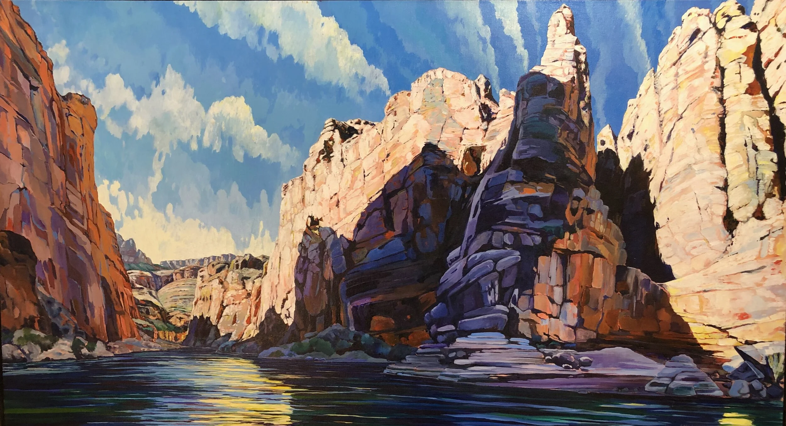 Grand Canyon Old Glory: 72" x 39" - $6,500, 1995