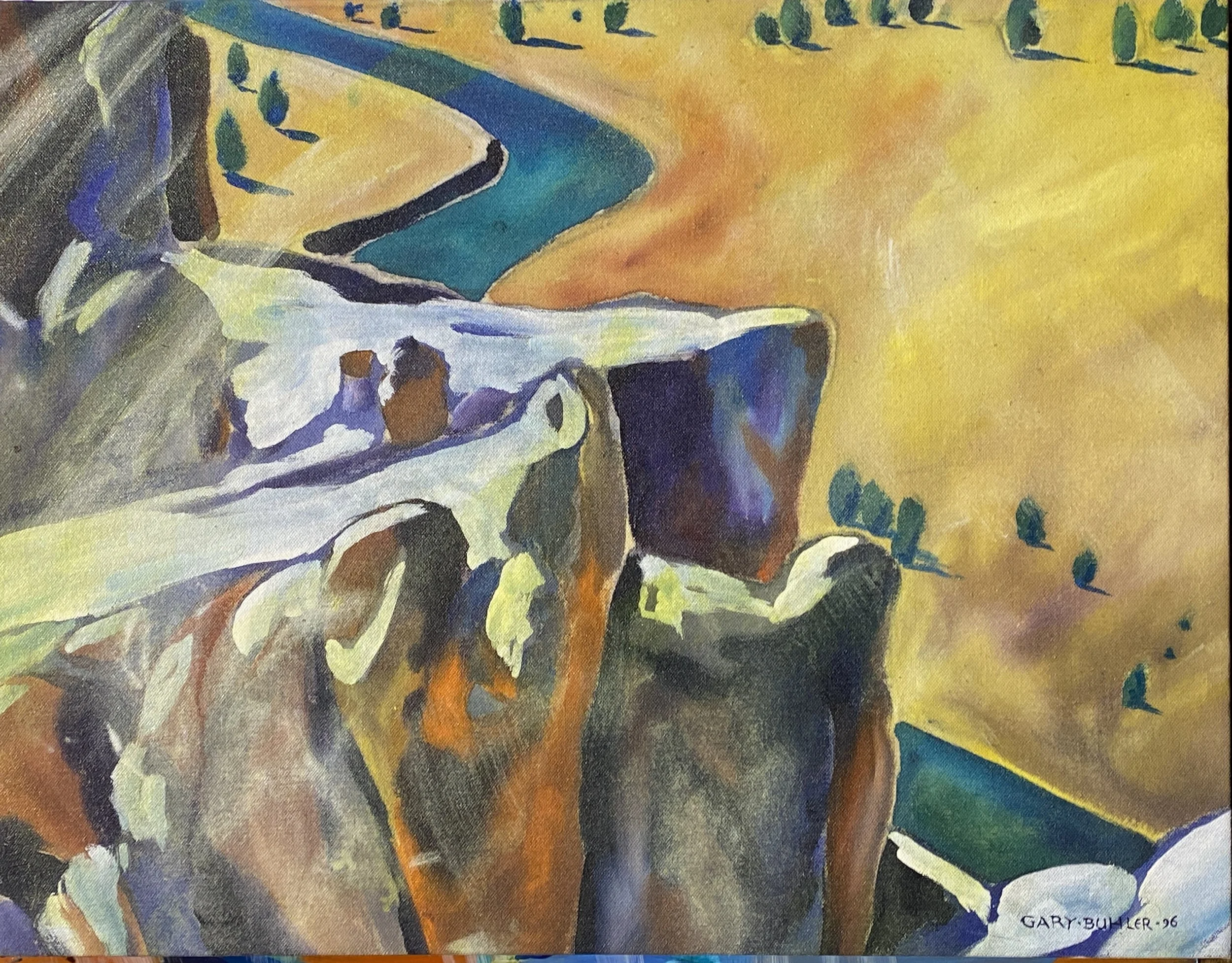 Smith Rock: Looking Up at Monkey Face: 16" x 20" - $750, 1996