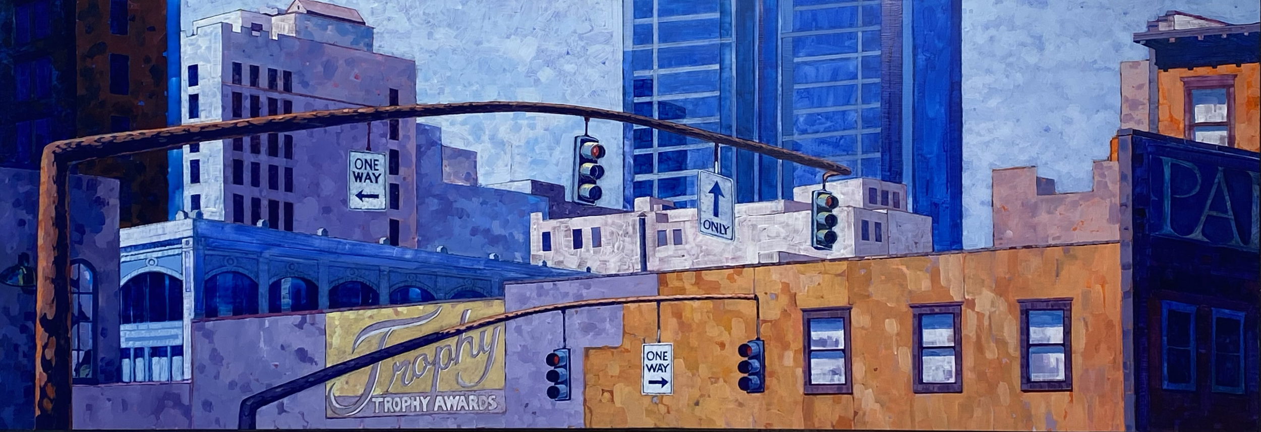 Trophy II:
Acrylic on Panel
30'' x 82''
2023, $6,500