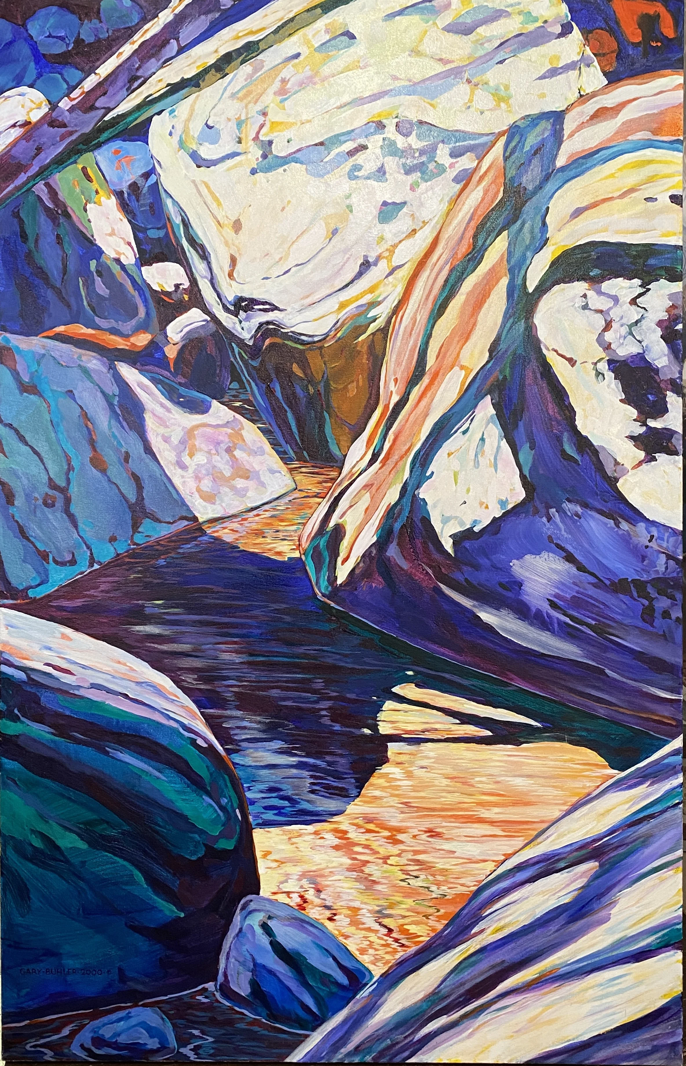 Late Summer Stream Detail: 56" x 31" - 2000 $3,000, 
