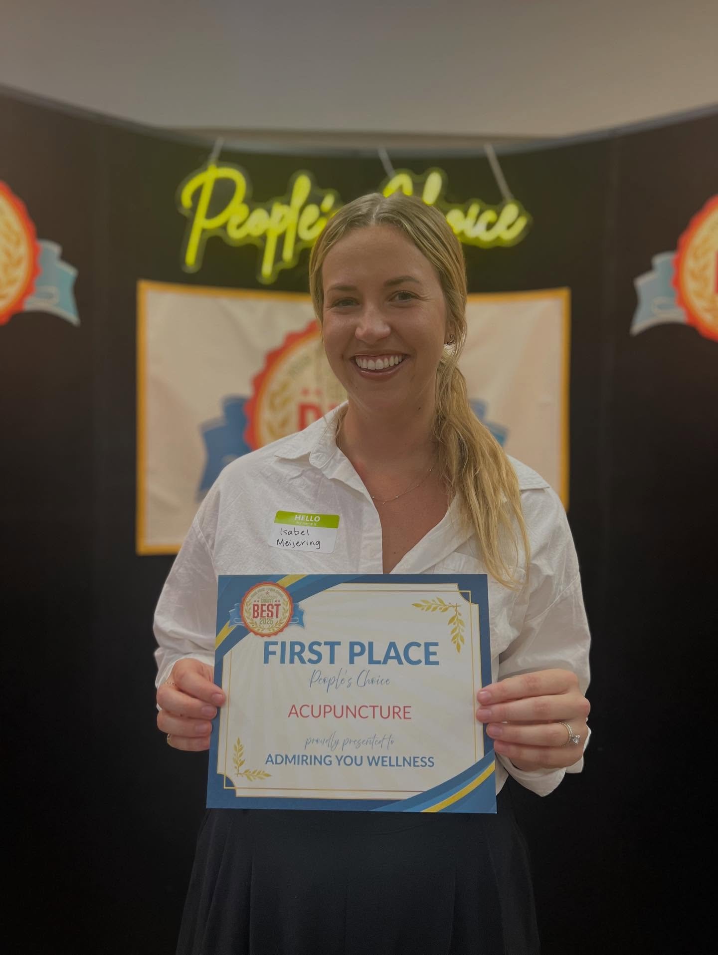 Thank you all SO MUCH for your votes 🤍 it means a lot to be voted best acupuncturist a second year in a row 🥹 thank you for your endless support and for your trust in me! I never take it for granted. I&rsquo;m honored to be a small part of your jou