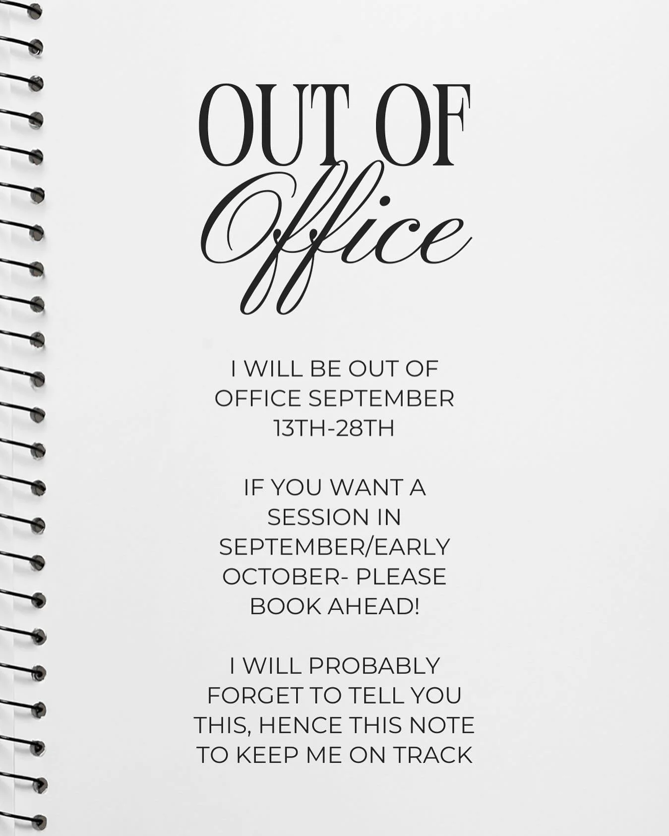 POV- this is now hanging in my office right by where y&rsquo;all sit 🥹 I always email and post on socials when I&rsquo;m going to be out, sometimes I forget to warn my off grid peeps! So my newsletter and this post are my first round of letting y&rs