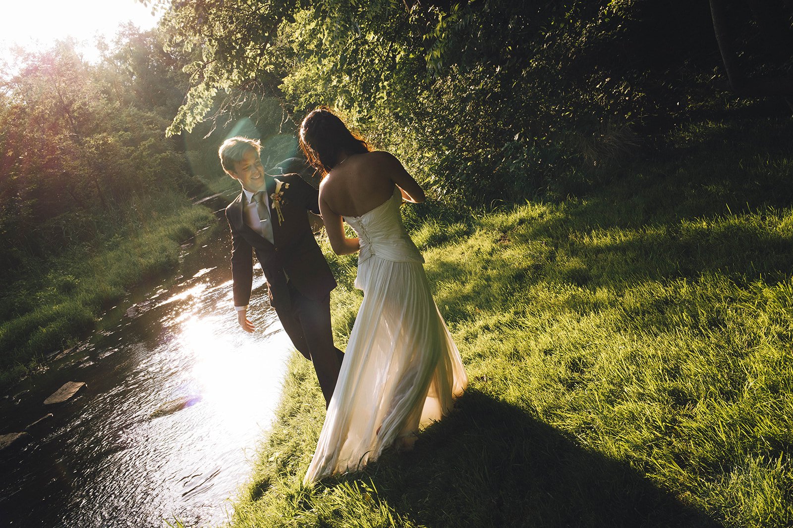 Romantic outdoor wedding details at a private estate celebration in Rochester New York