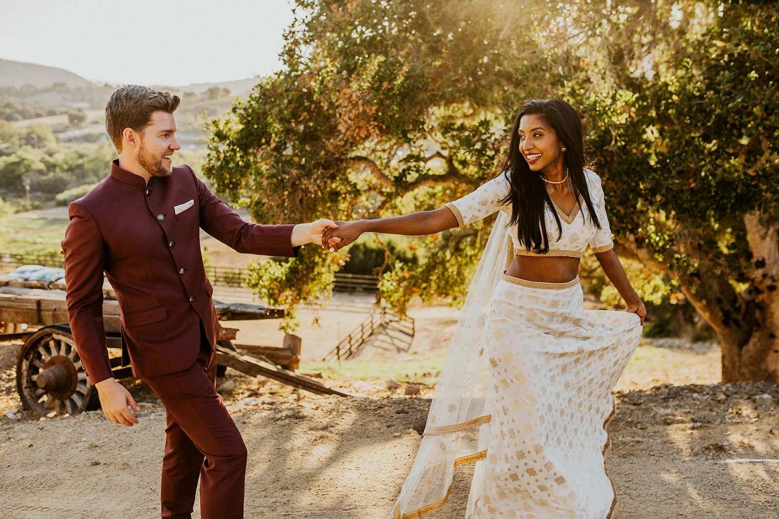 Colorful California wedding inspiration with rich cultural traditions