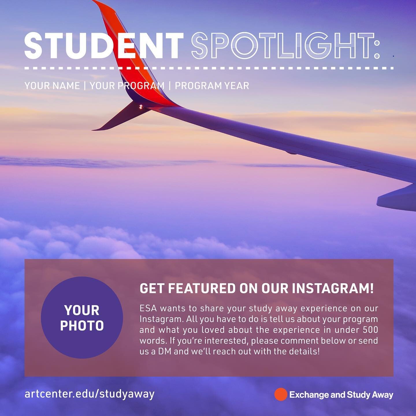 Calling all study away returnees! As we continue to build out our #ESAspotlight series, we need to hear from YOU. Your stories, your projects, your favorite classes/local food spots/travel destinations&hellip; you name it! Help give your fellow stude