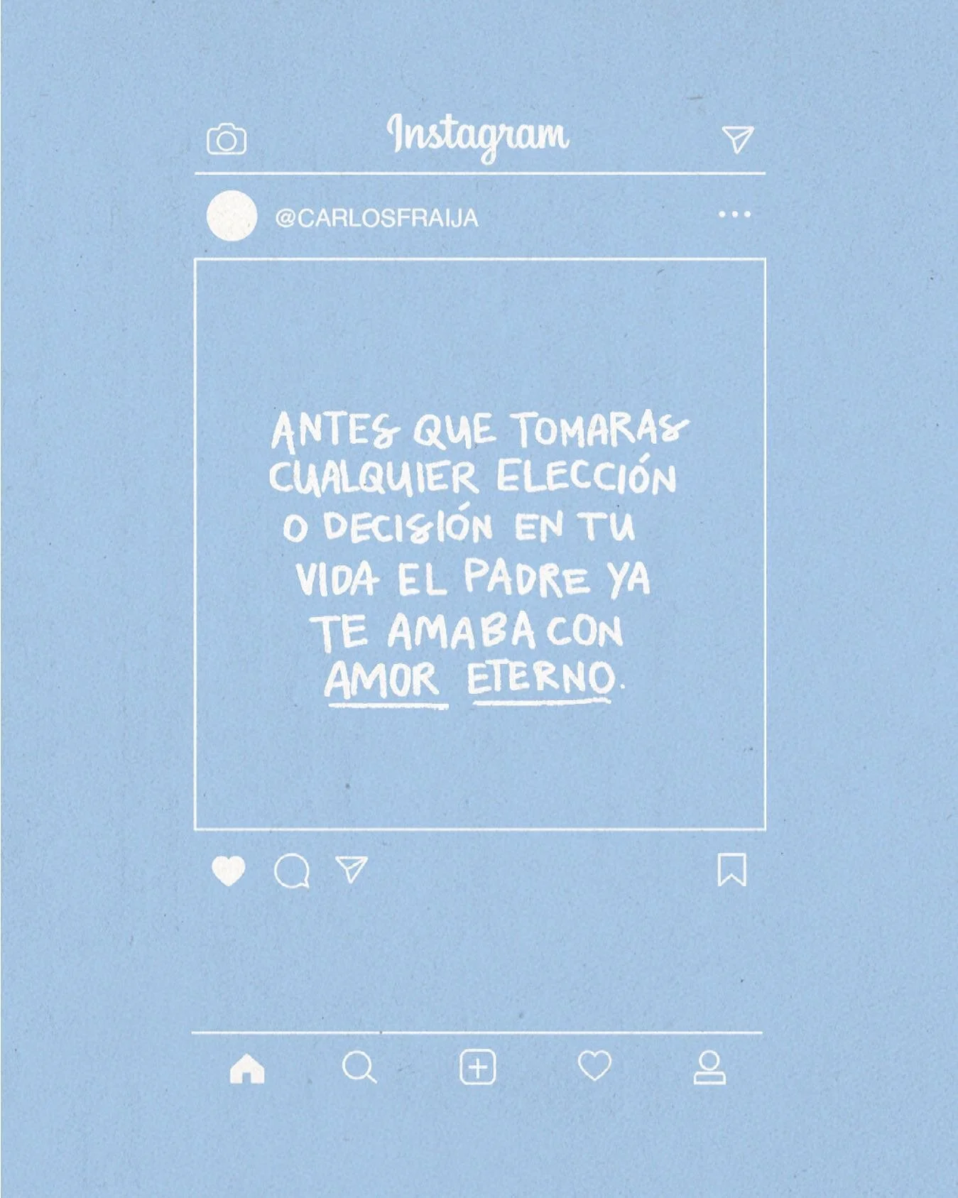 El padre no te am&oacute; cuando empezaste a ir a la iglesia, o cuando comenzaste a tomar buenas decisiones, o cuando te empezaste a llamar creyente, cristiano, católico o de cualquier otra denominación. El Padre te ama desde siempre, de hecho, nos