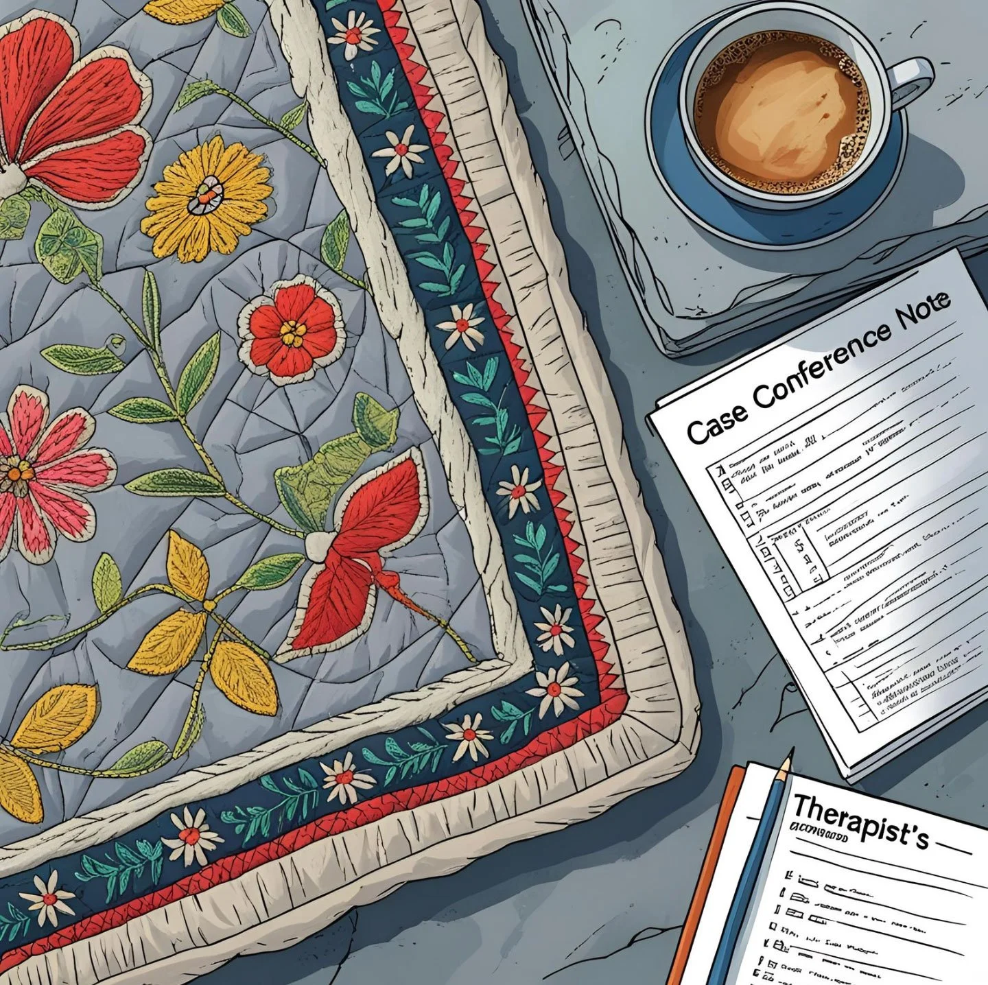 From Freud’s blank slate to Helen’s colour-changing embroidered quilt.