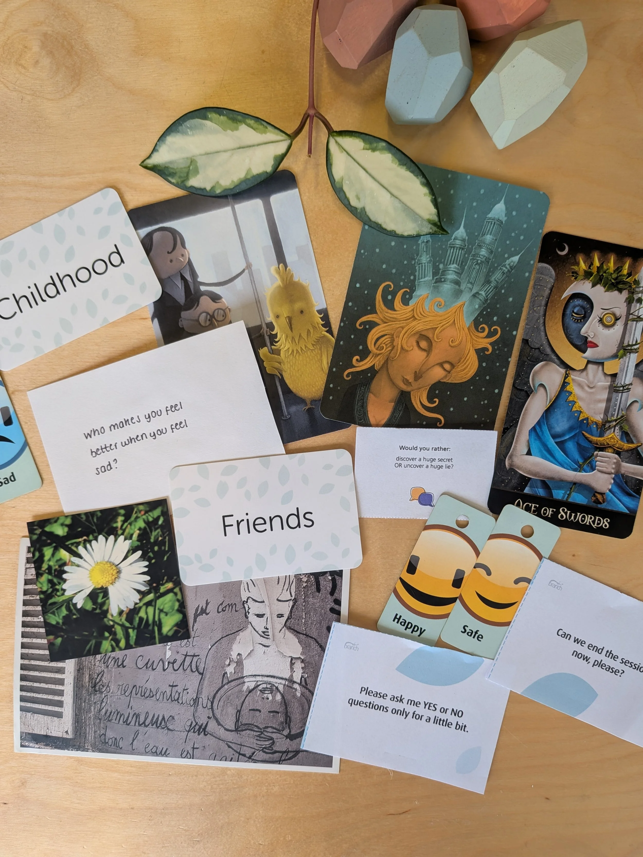 Cards in the Therapy Room