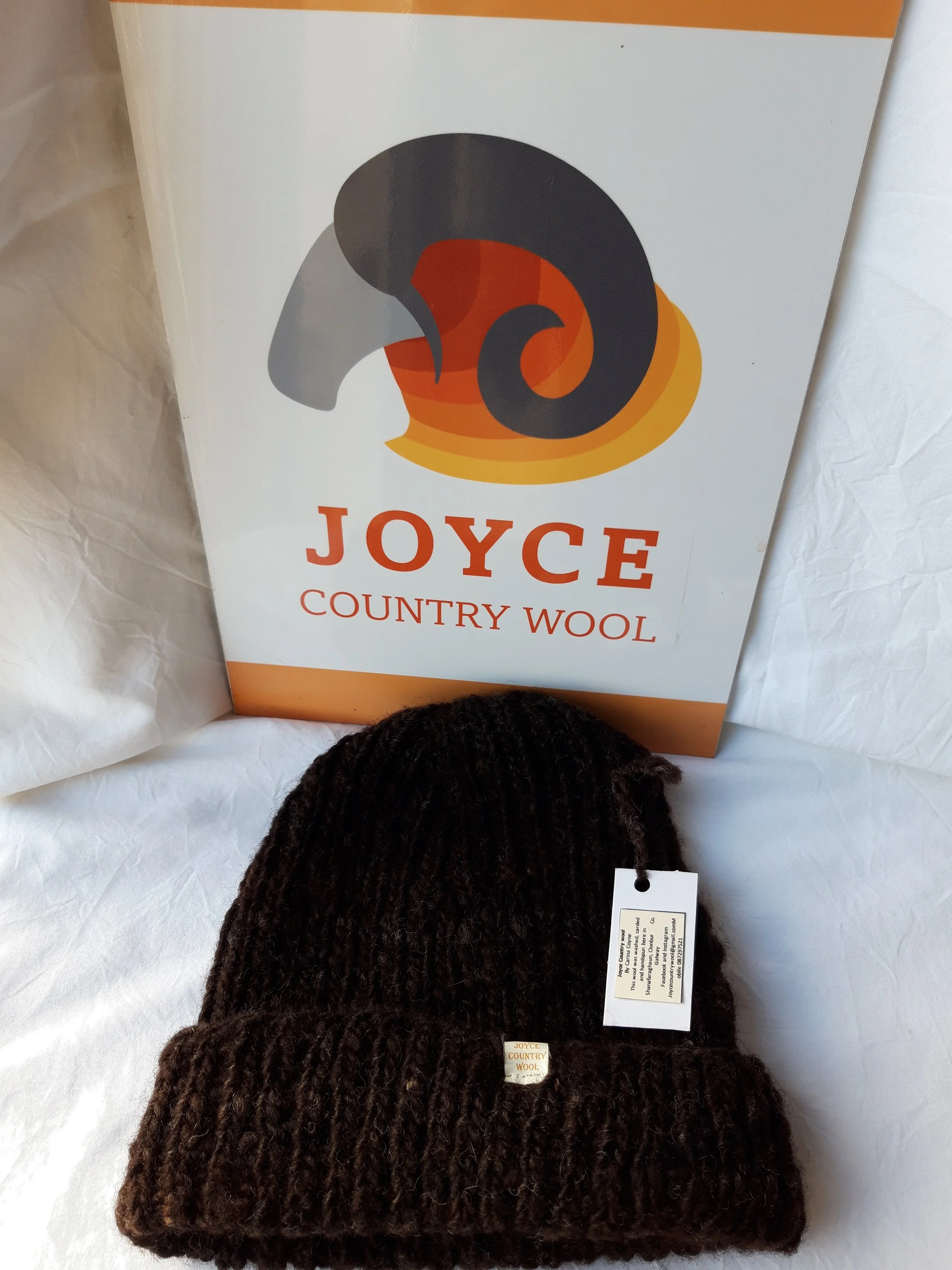 Wool Mix Rib X Hand Knitted Hat