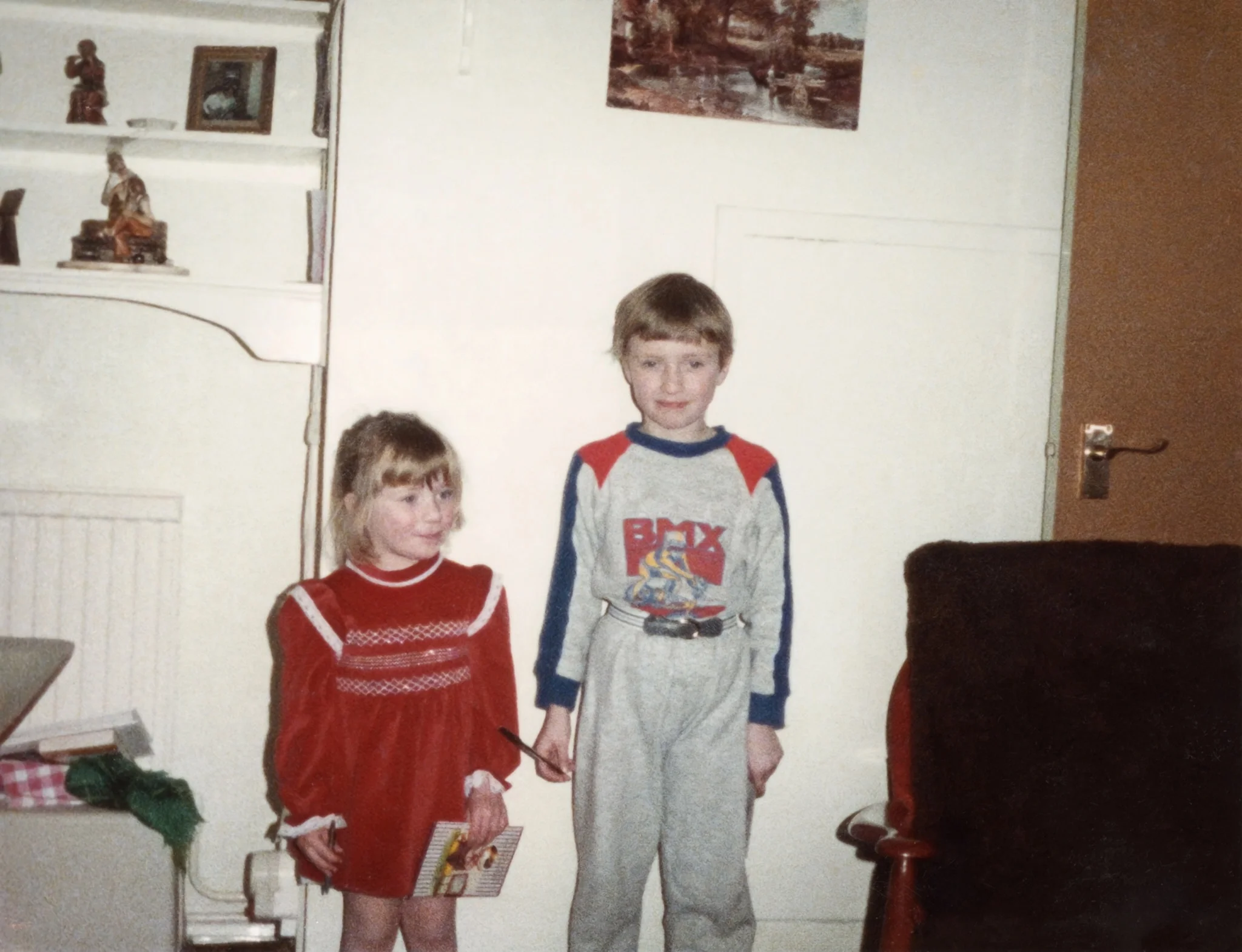 old photo of boy wearing BMX tracksuit in the 80s
