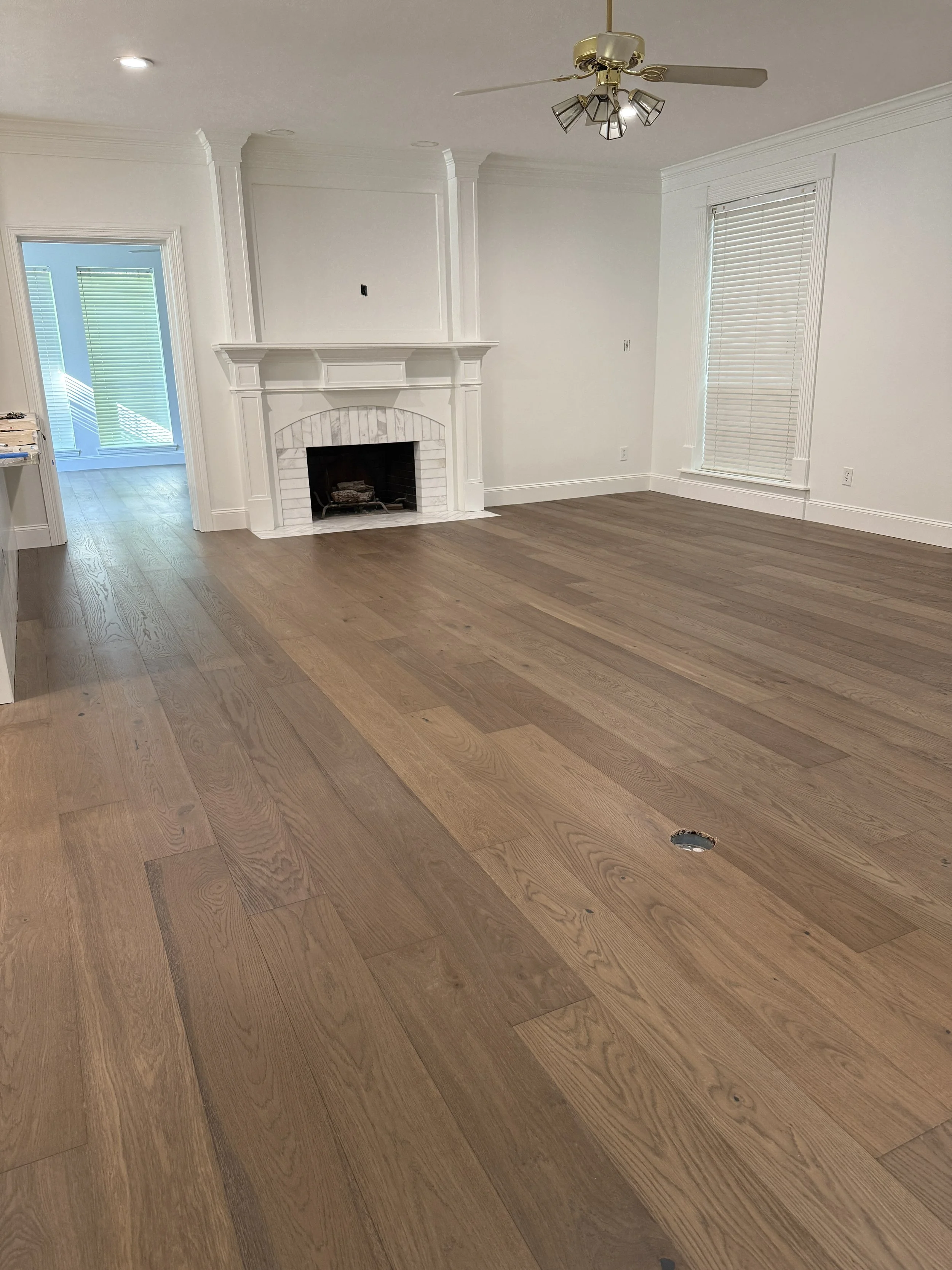 Engineered hardwood installation