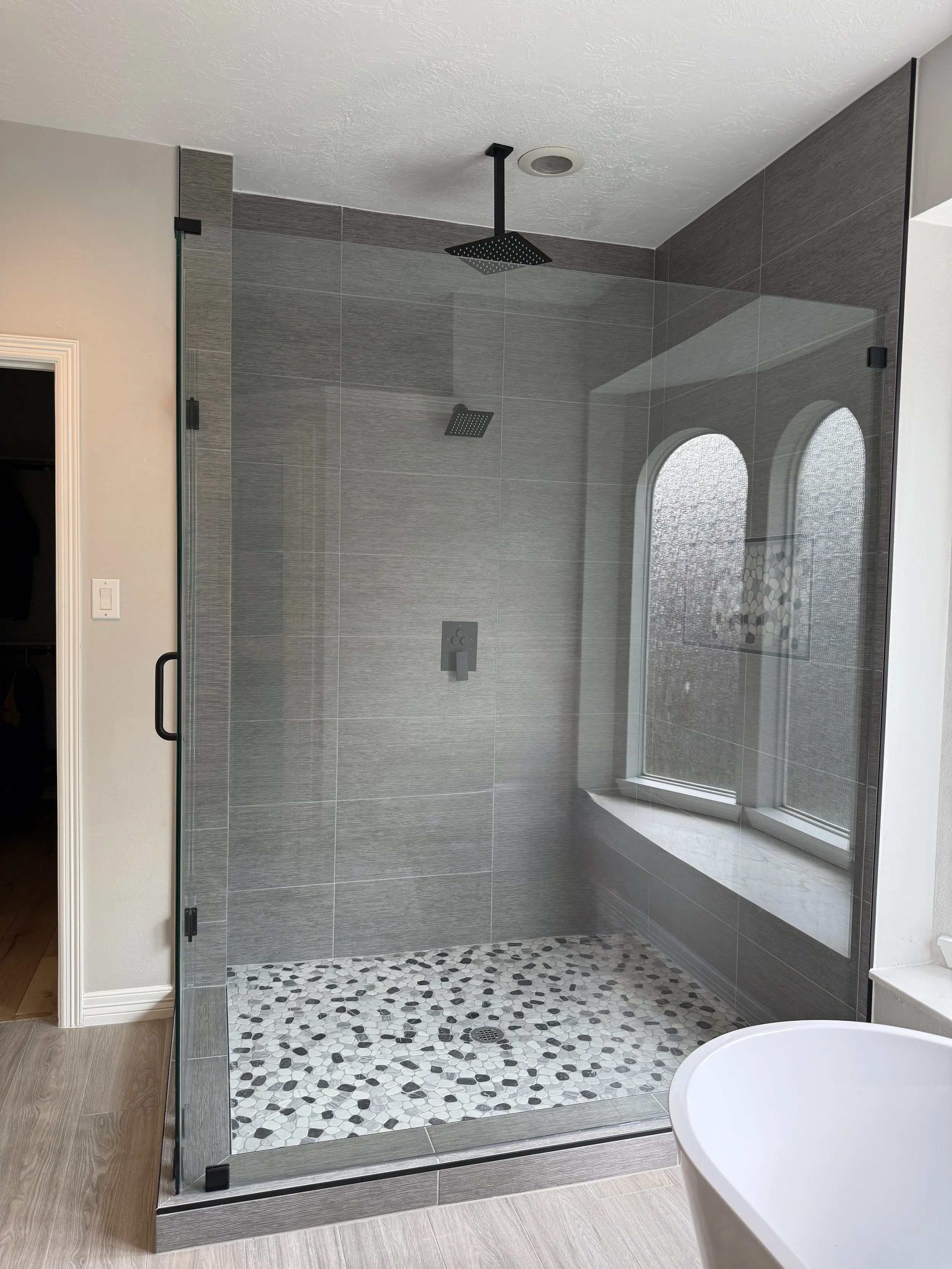 Master bathroom shower remodel
