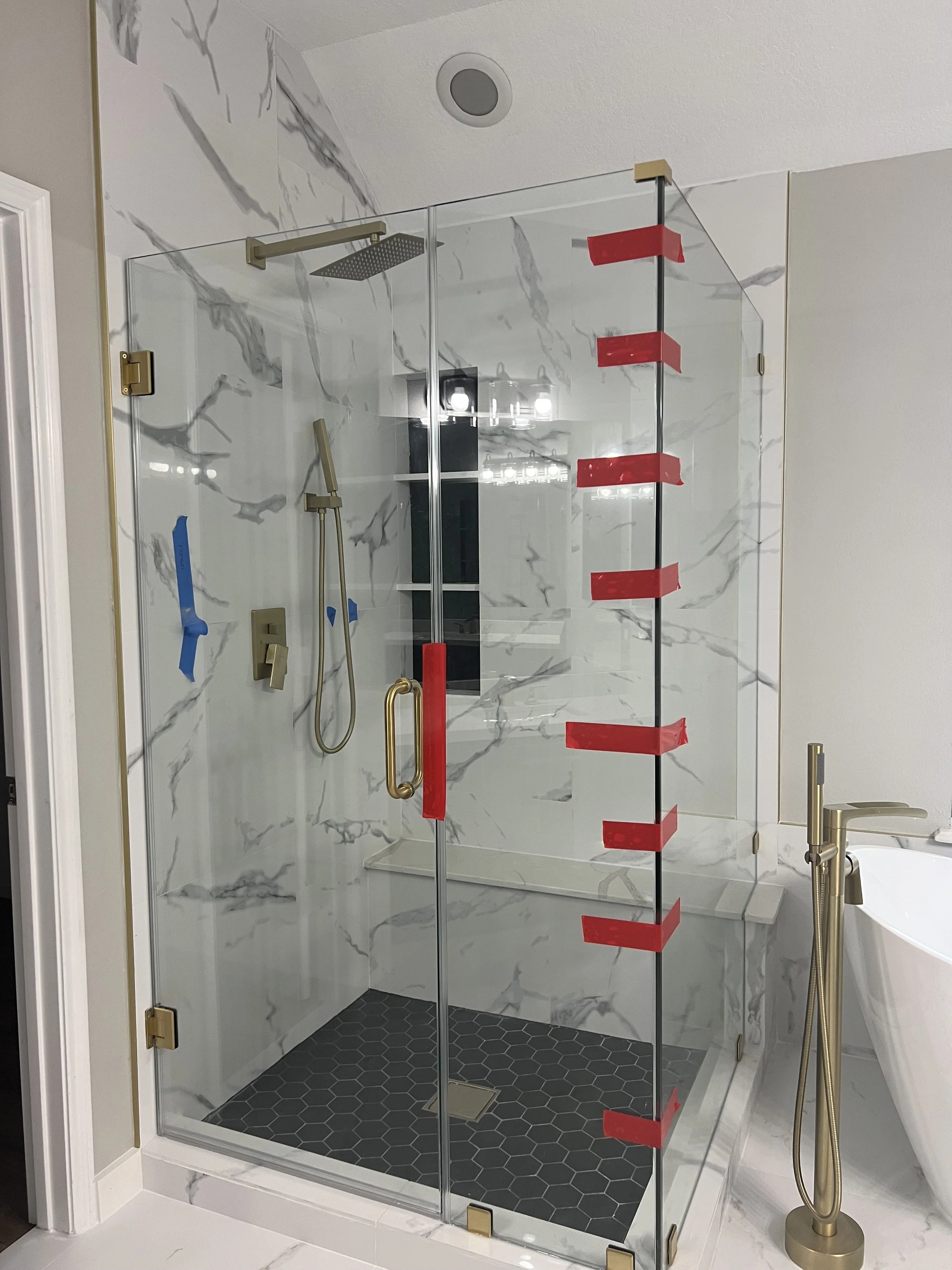 Master bathroom shower remodel