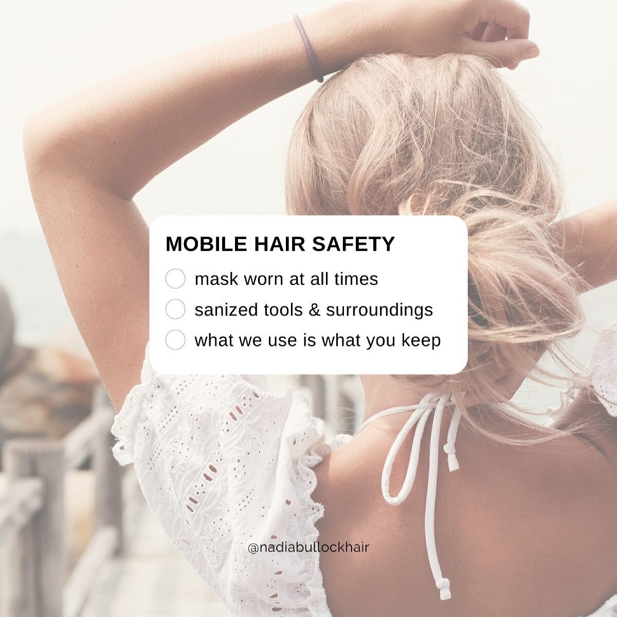 Don&rsquo;t feel comfortable going to a salon these days? 💇🏼&zwj;♀️ Not too worry! We can come to you with all safety precautions in mind!! 

Safety is as important as beautiful &amp; amazing hair🙌 

Our protocols are: 
1) Masks 😷 to be worn at a