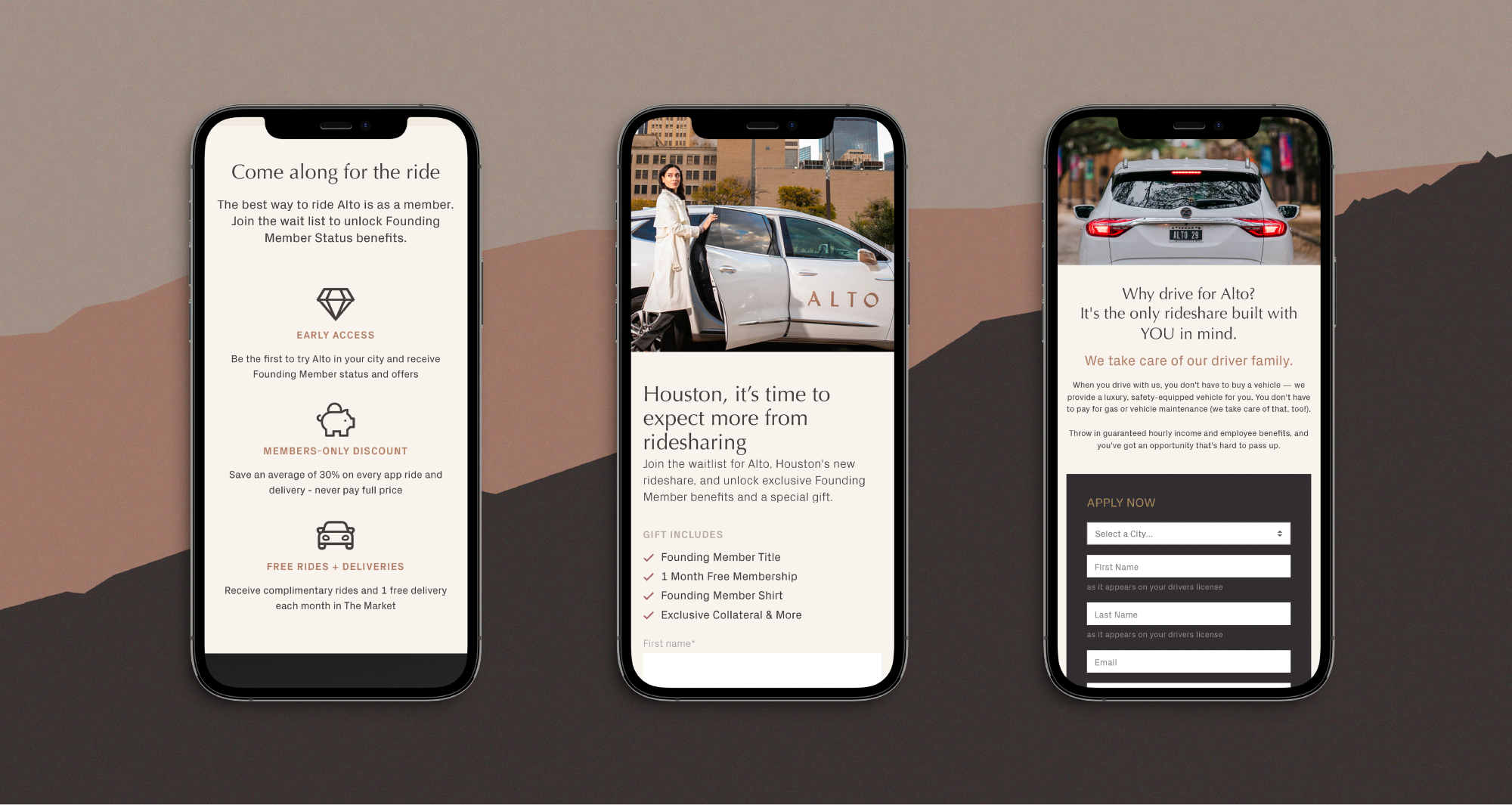 App Design for Alto by The Uptown Agency