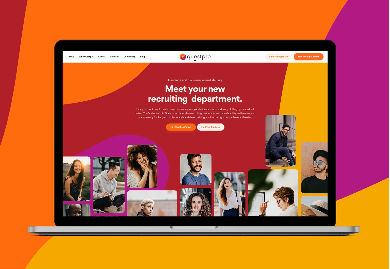 Brand Identity Design and Web Design and Development for Questro Consultants by The Uptown Agency