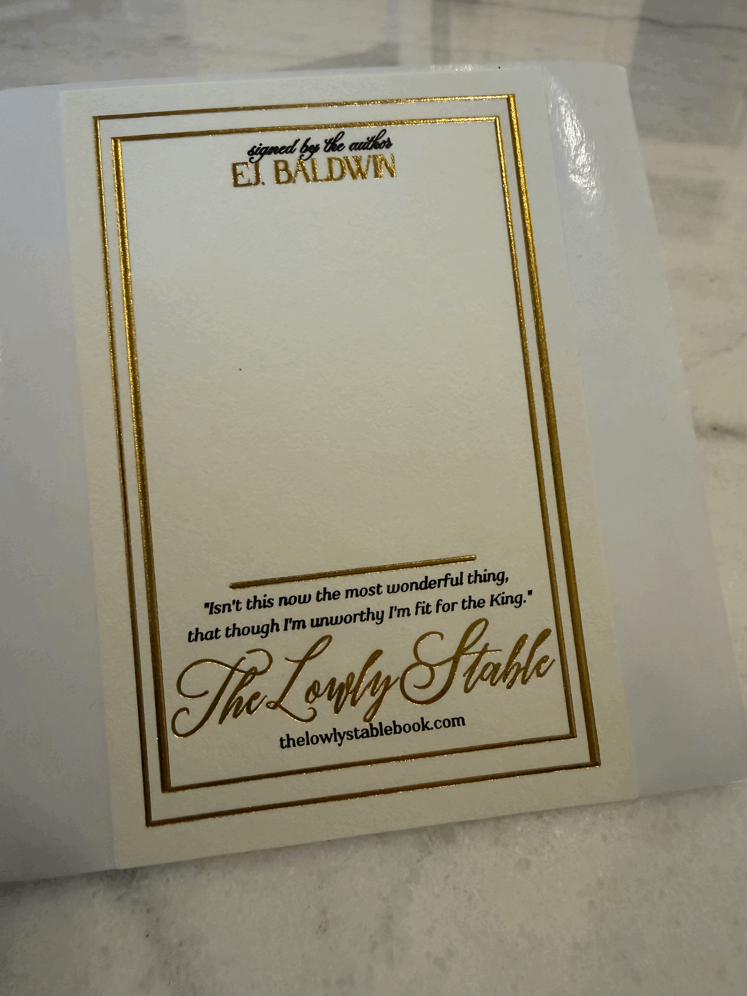 Author Signature Sticker Plate