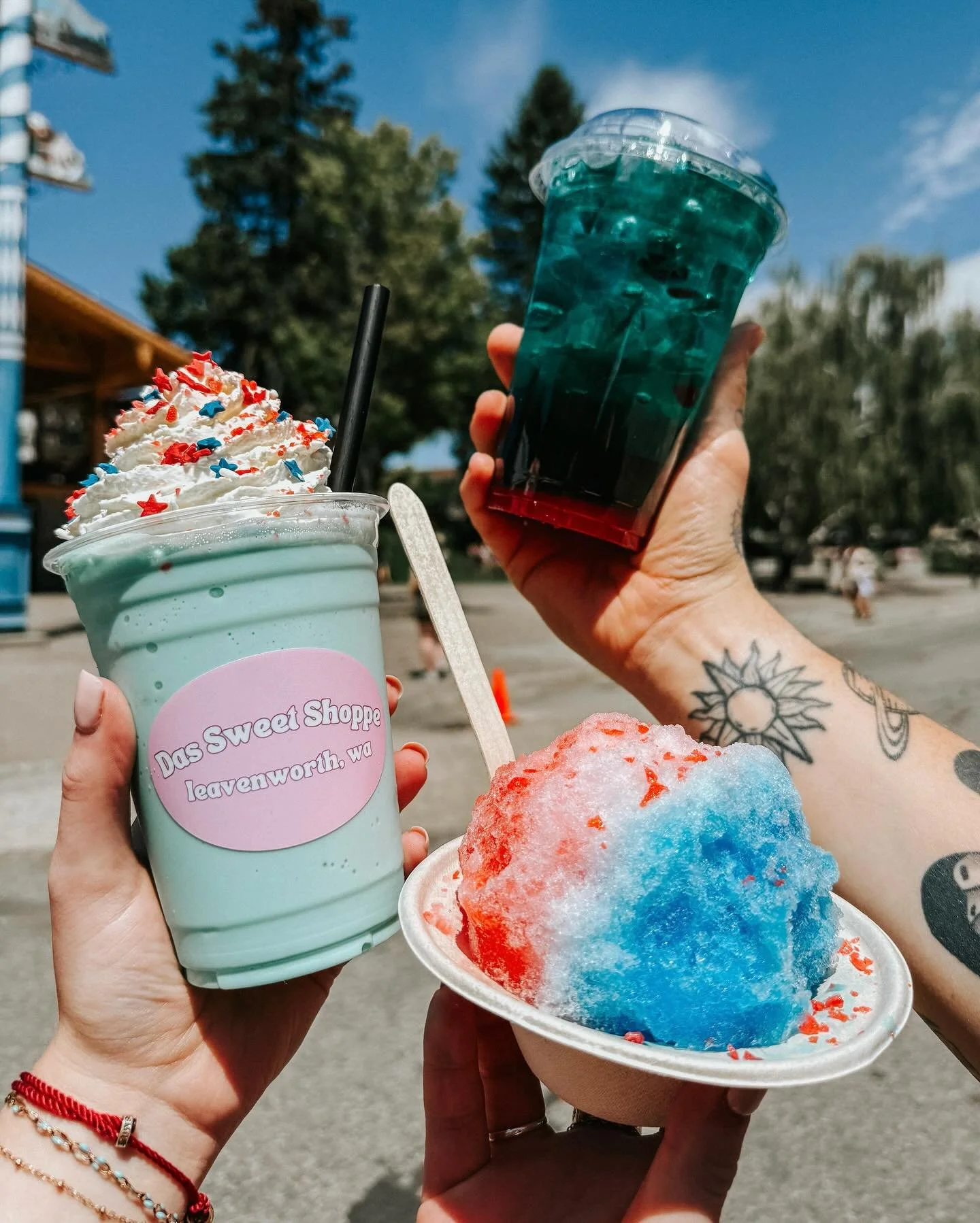 It&rsquo;s that time of the year! Our Fourth of July specials are back!

🇺🇸 Fourth of July-ice: Blue razz, coconut, &amp; strawberry with some pop rocks on top!
🧨 Firecracker Milkshake: Blue razz shake topped with our house-made whip cream, sprink