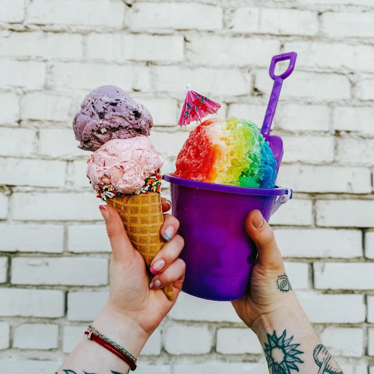 We want to say thank you to our neighbors the sweetest way we know how!! Come join us for our first ever Sweet Treat Locals Day next Friday all day long (April 18th)!! We are serving up $1 small bowls of ice cream, $1 small shave ices, or $1 cake con