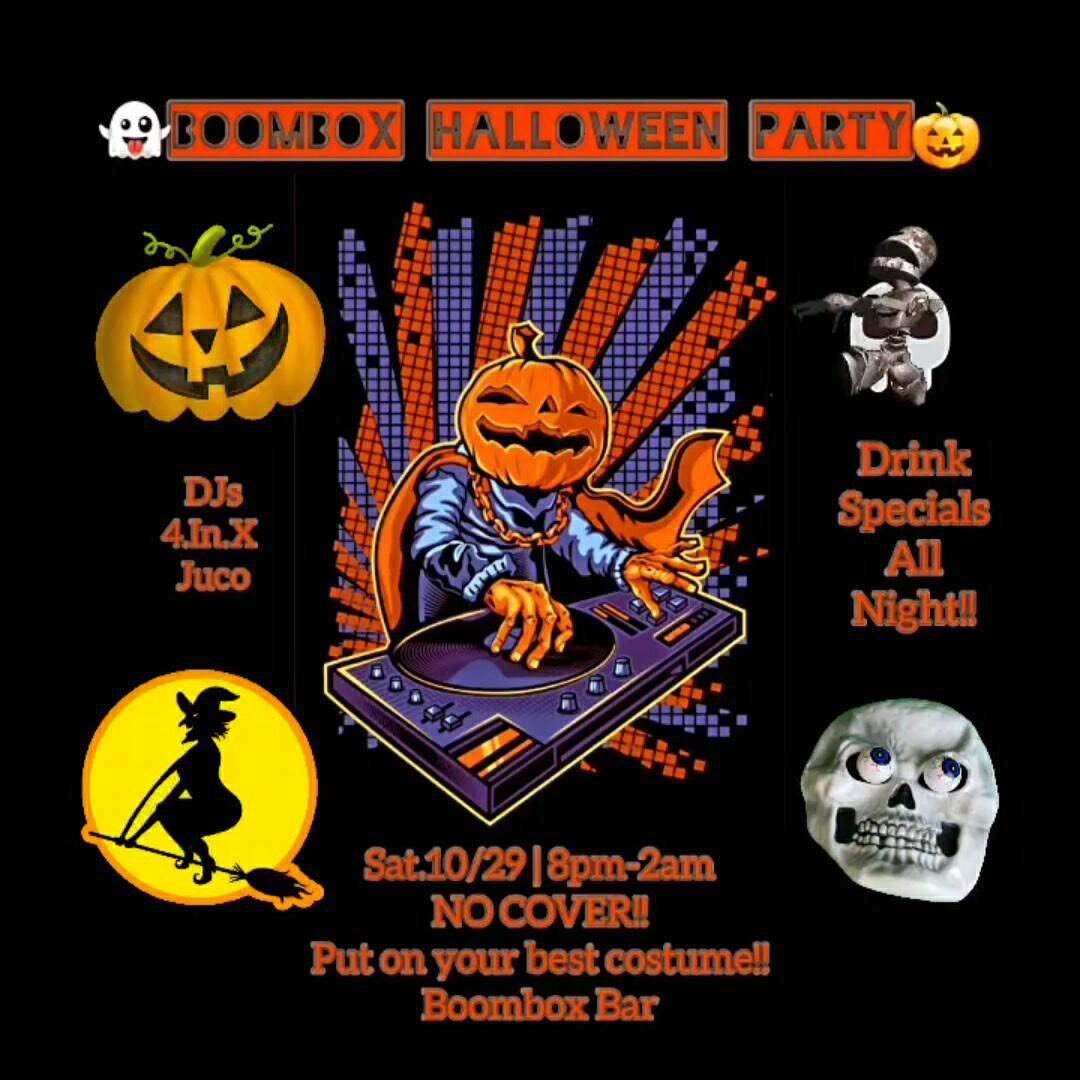 Trick or Beat Halloween Ball!!!! DJ 4.In.X and Juco! Get your costumes on and let&rsquo;s dance 🪩 🎃👻