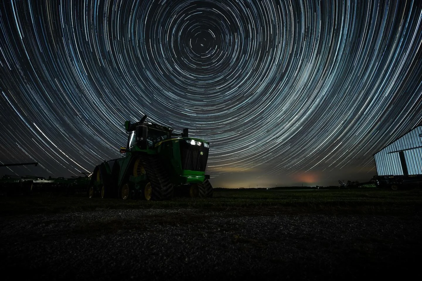 Set out my camera Sunday night in hopes to catch another round of the northern lights without any luck&hellip; but did get my first attempt at star trails! For those not familiar, this was created by setting my camera out taking photos for a few hour