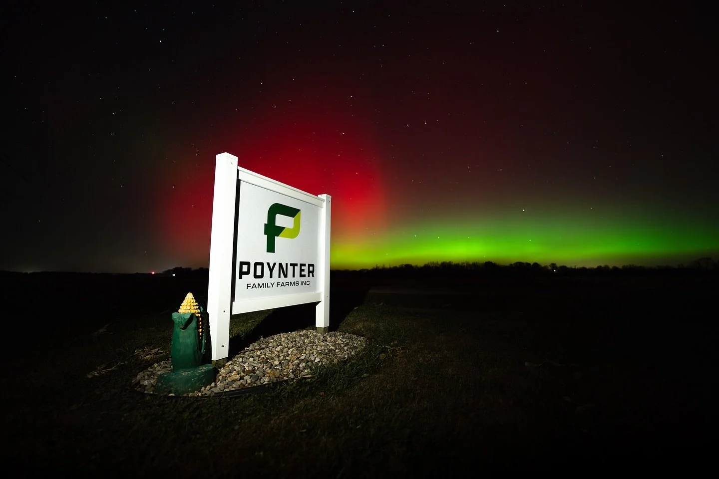 Northern lights made an appearance here last night! #indiana #northernlights #aurora