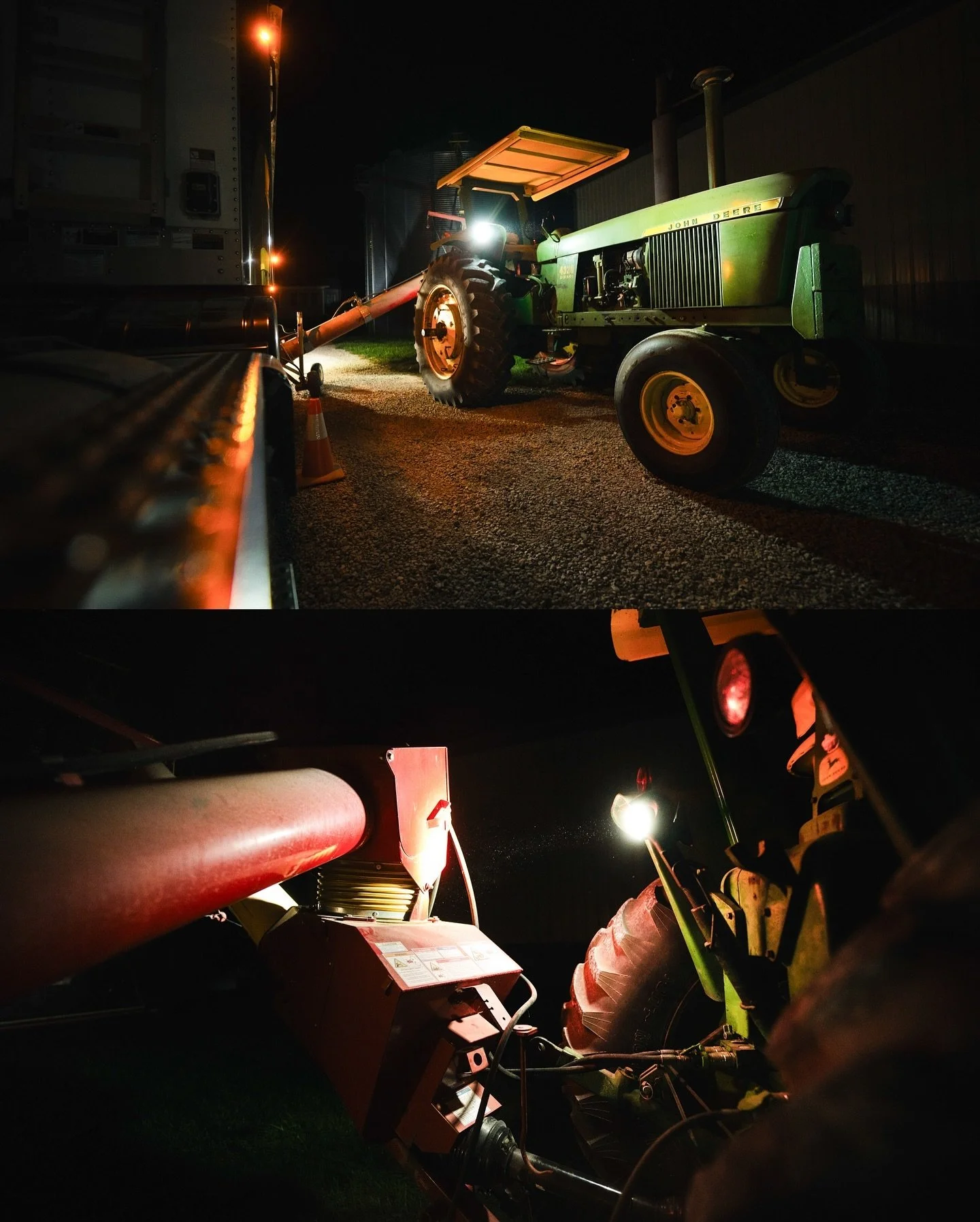 Dumping corn ⬇️➡️⬆️⬇️ #harvest24 #johndeere4320