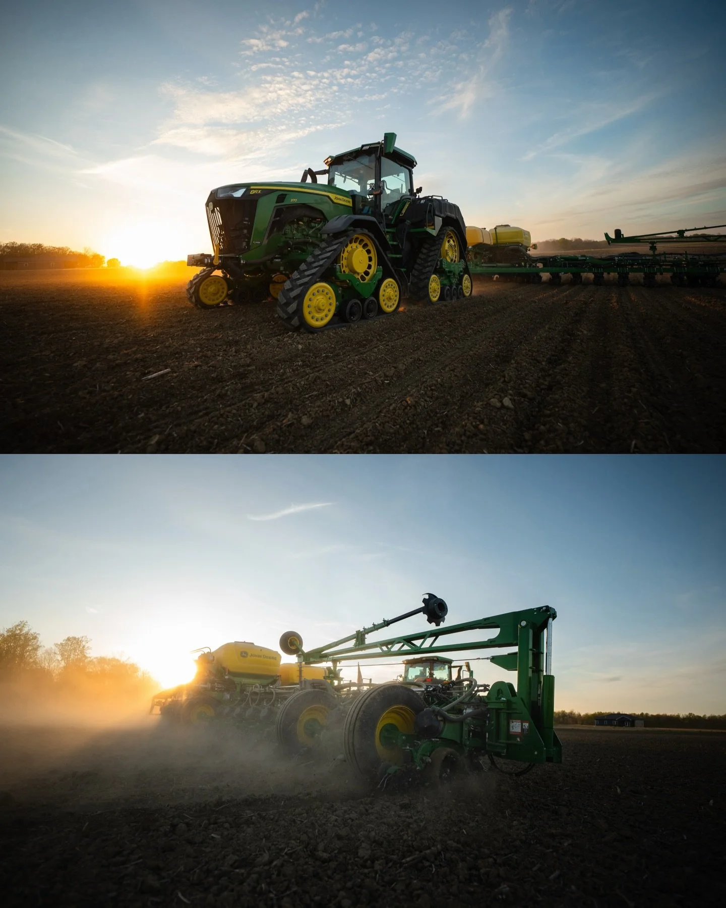 Rolling along planting! Been fortunate to get a good early start here! #plant26 #johndeere