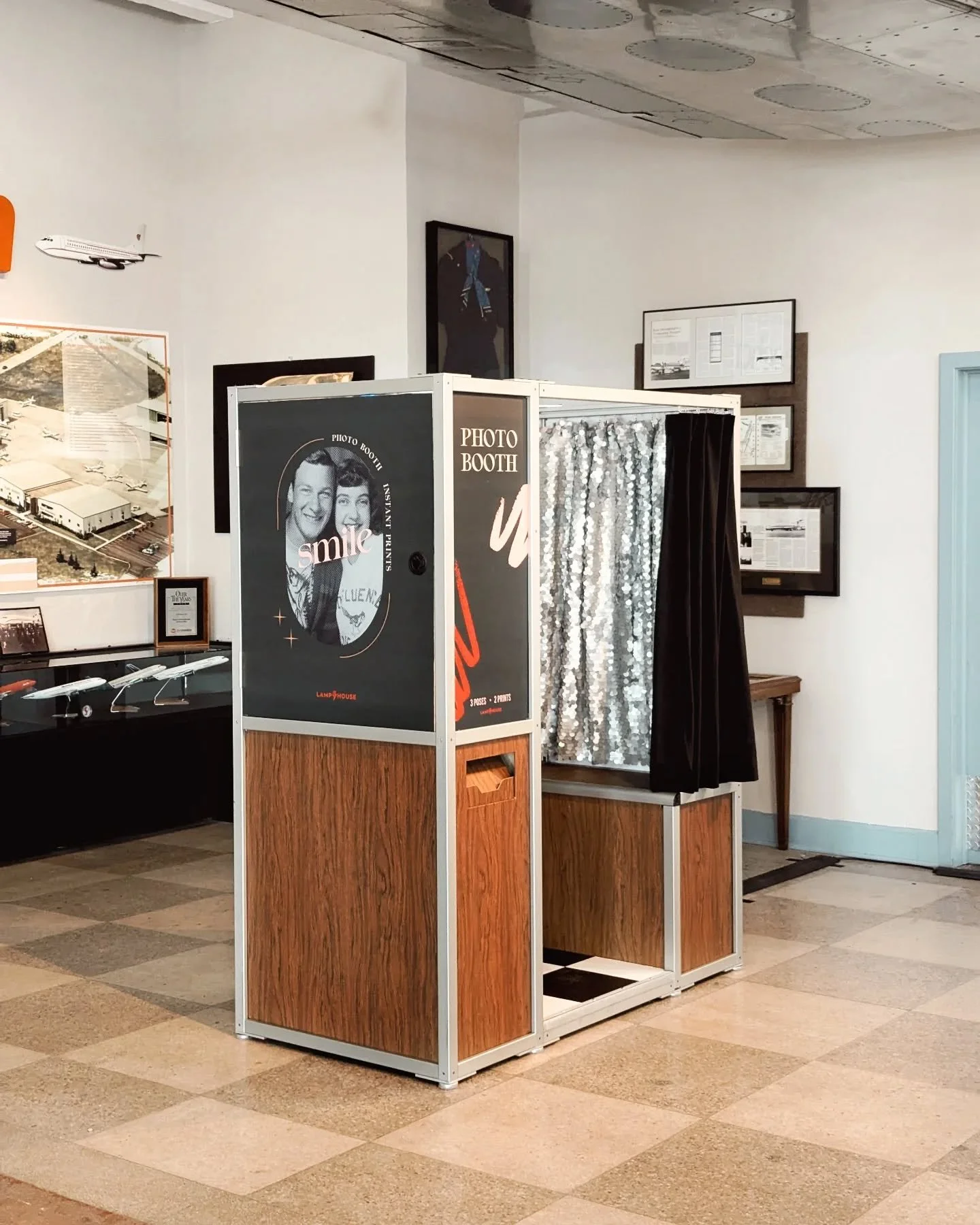 The Birdie Vintage looking right at home at the @ksaviationmuseum for Sadie &amp; Stevie's beautiful wedding 💒