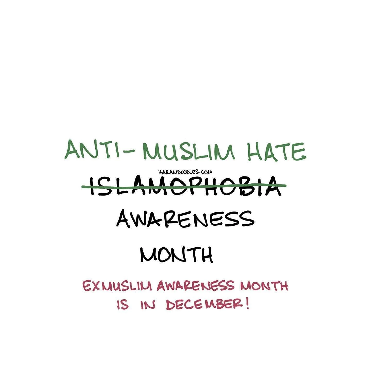 Many of the harmful groups we have done focuses on are Christian based. This month, we want to invite survivors who have suffered under Islam to stand and be heard. 

If you create content for this month of awareness, please feel free to tag @igotout