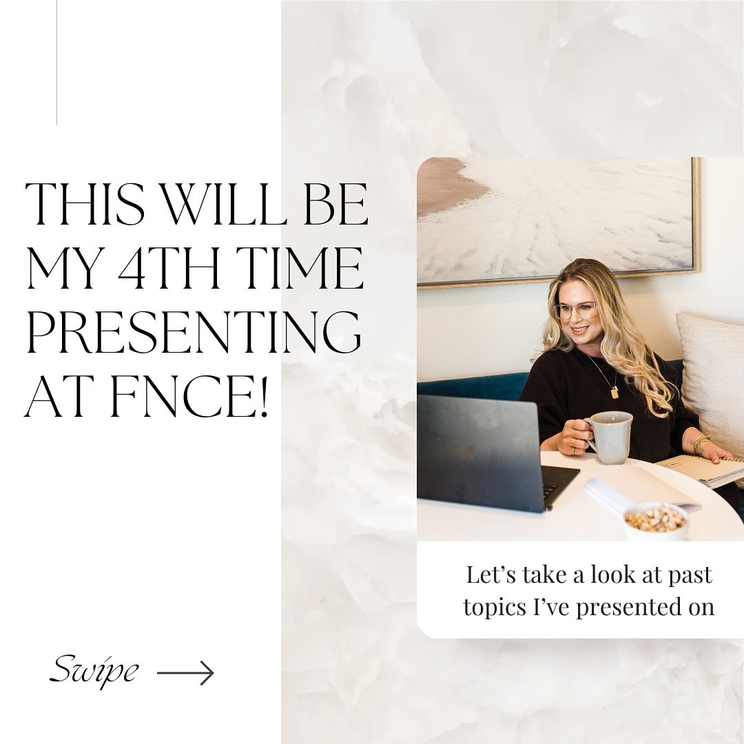 🎉 Today marks my 4th time speaking at FNCE! 🎤 

I&rsquo;m incredibly excited to be presenting at 10 AM CT with @ashleymunrord on a topic I&rsquo;m deeply passionate about: Bridging the Gap: Integrating Mental Health and Weight-Neutral Practices int