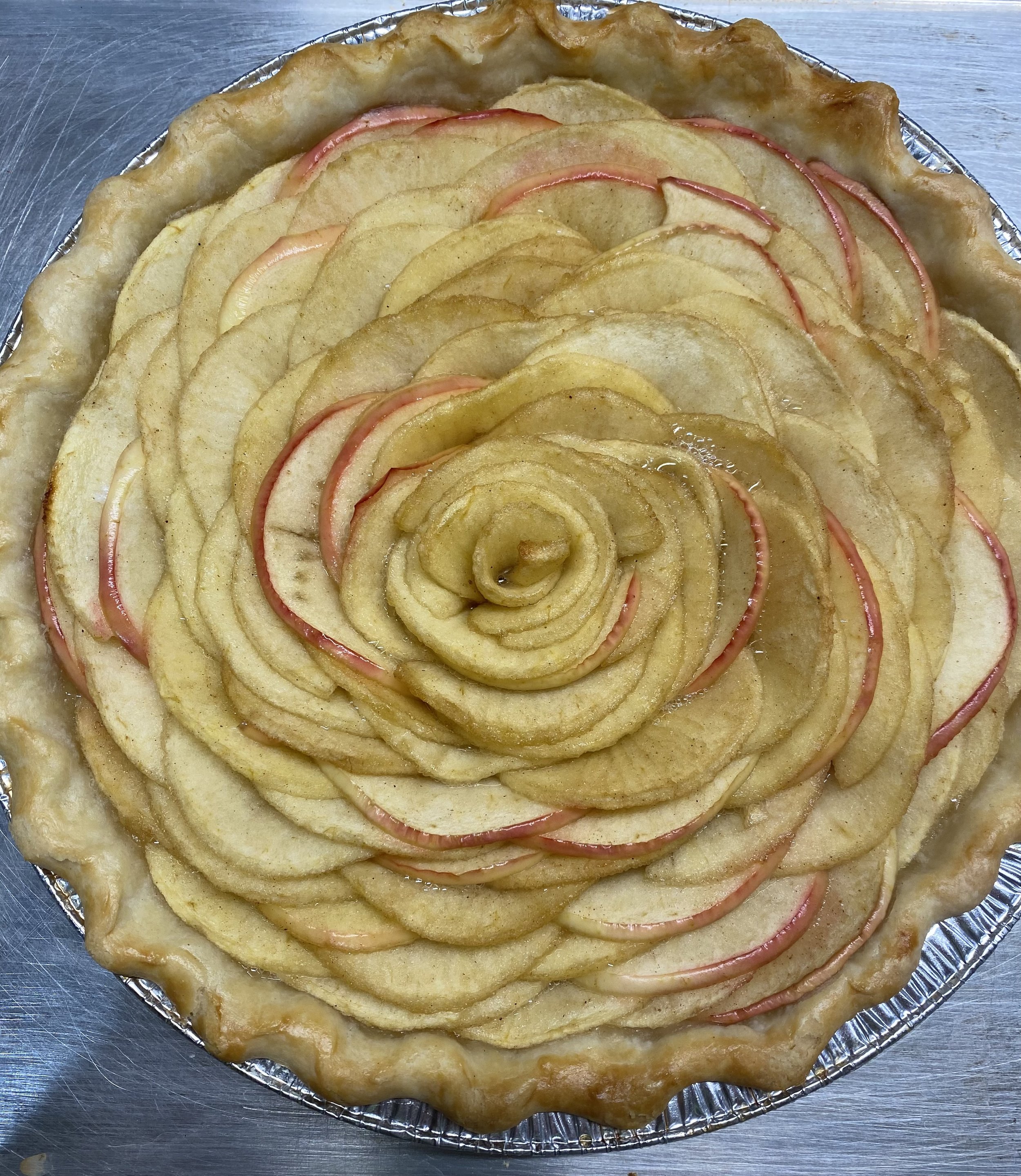 Flowery Apple Pie