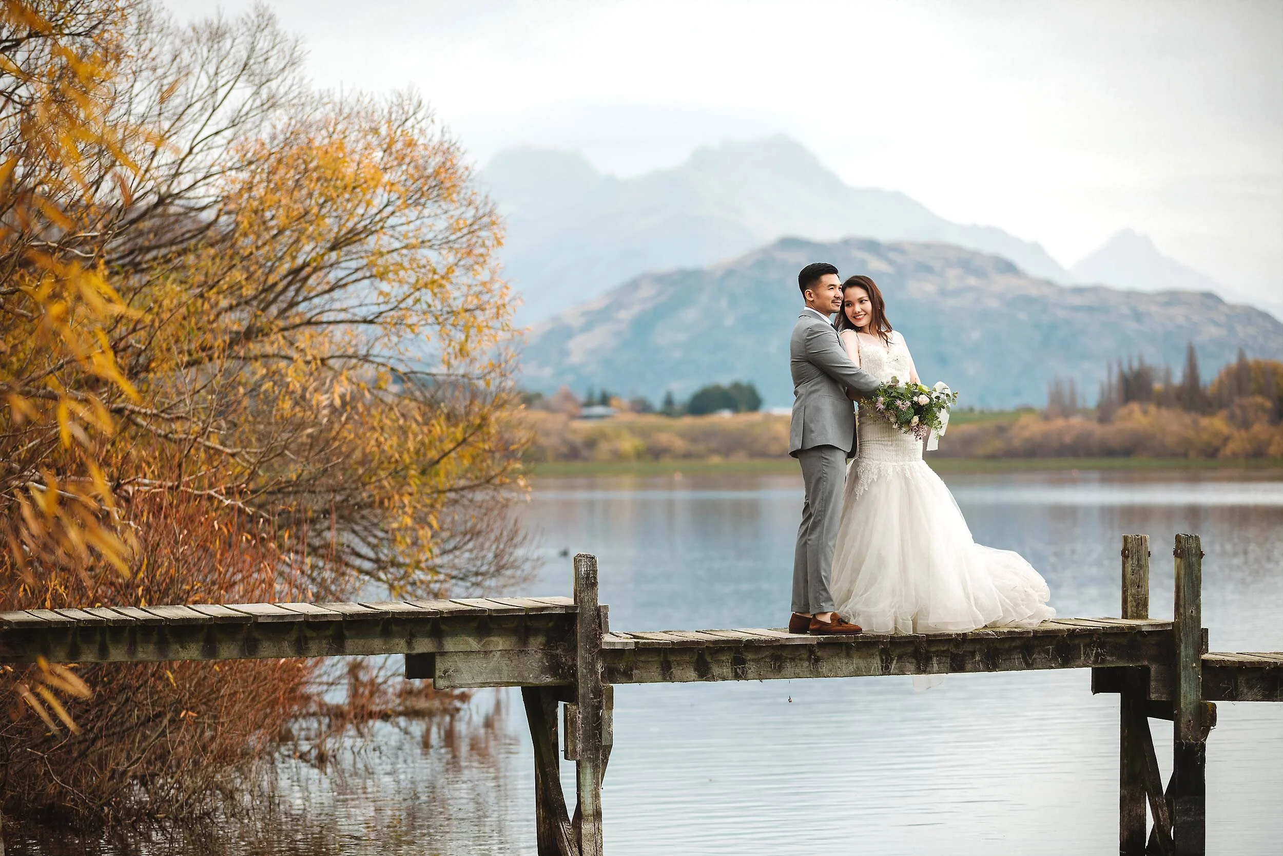 Queenstown Lake Hayes Wedding Photo