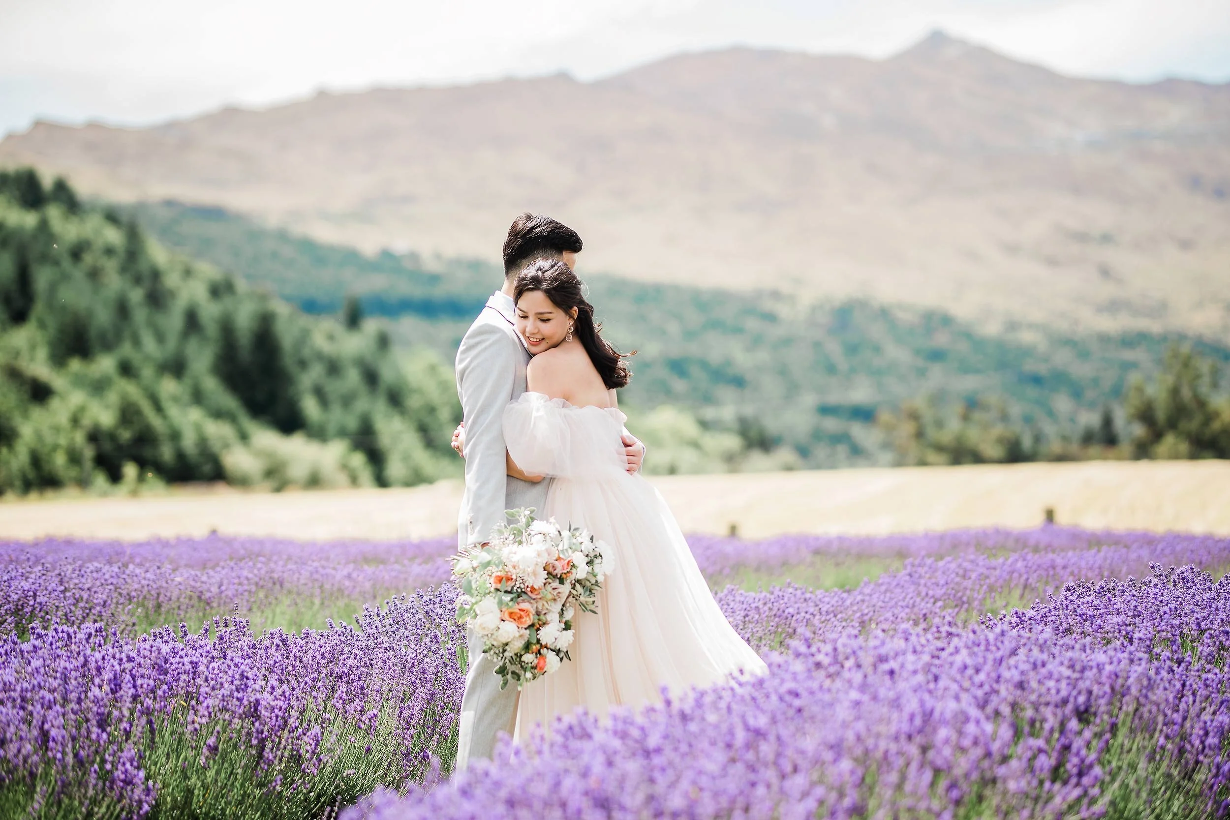 Queenstown Lavender Farm Wedding Photo