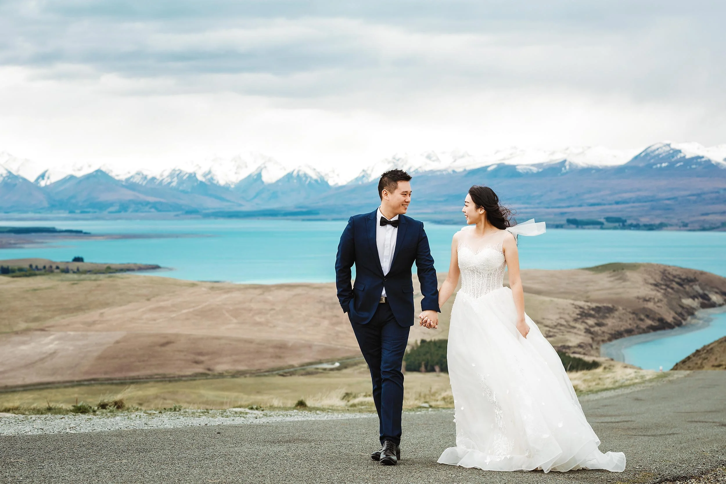 Lake Tekapo Mt John Pre-wedding Photo