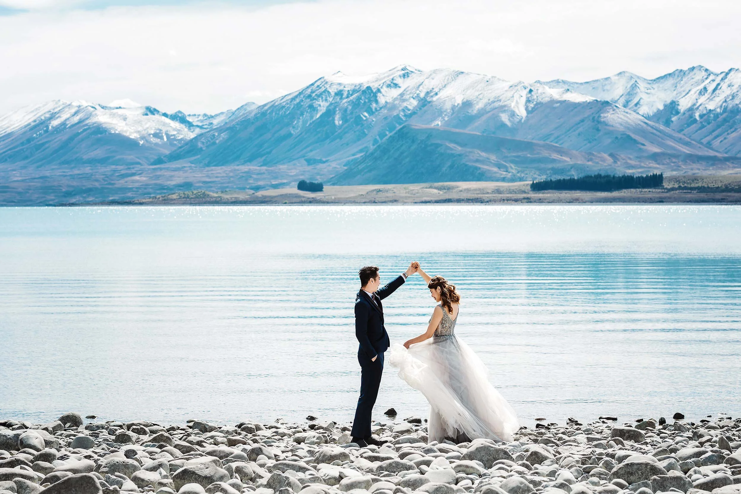 Tekapo Winter Wedding Photo