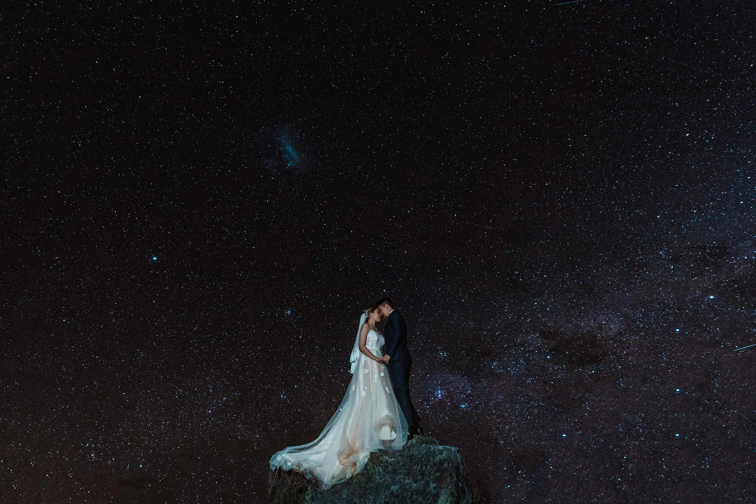 Queenstown Milky Way Starry Wedding Photoshoot