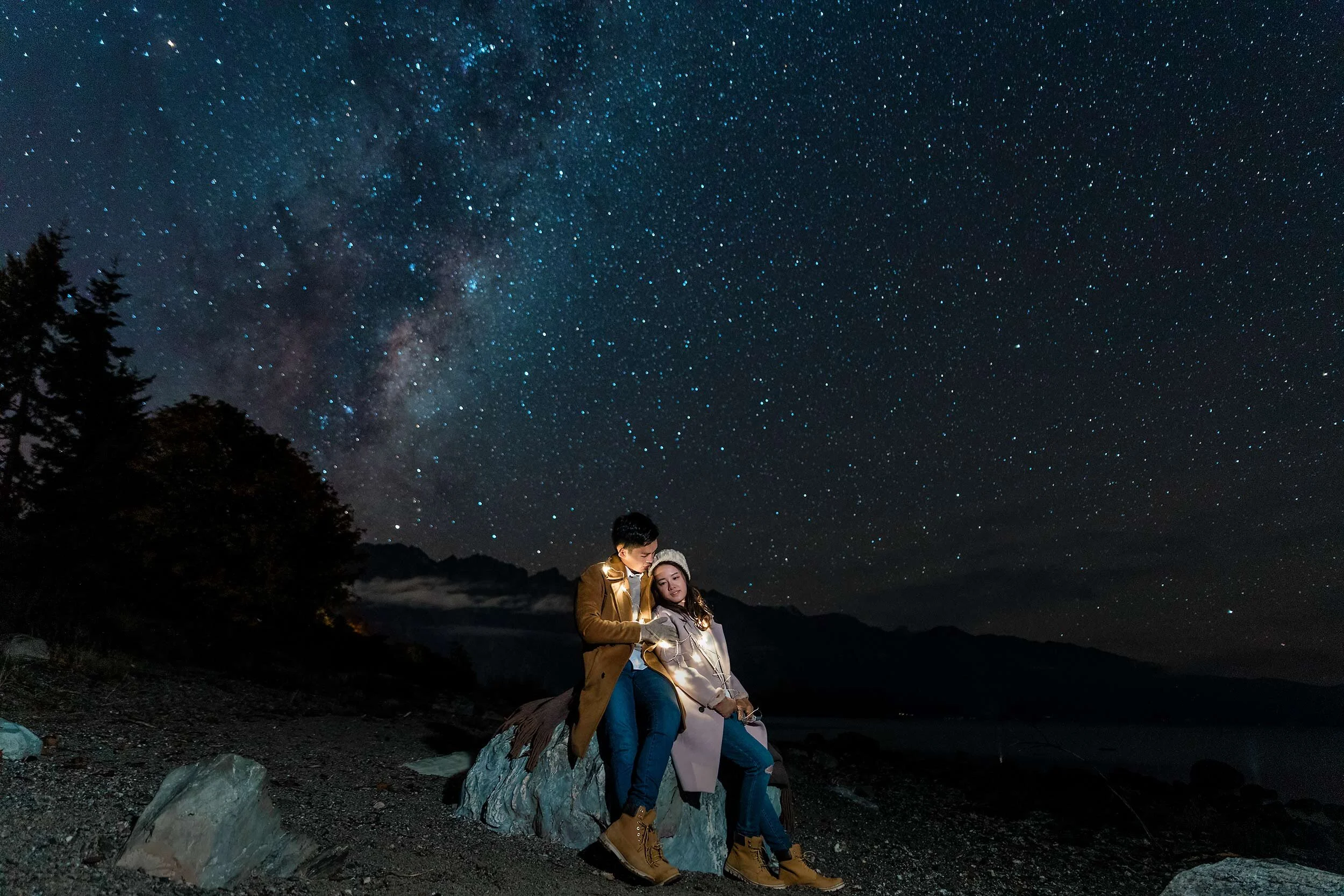 Queenstown Milky Way Wedding Photo