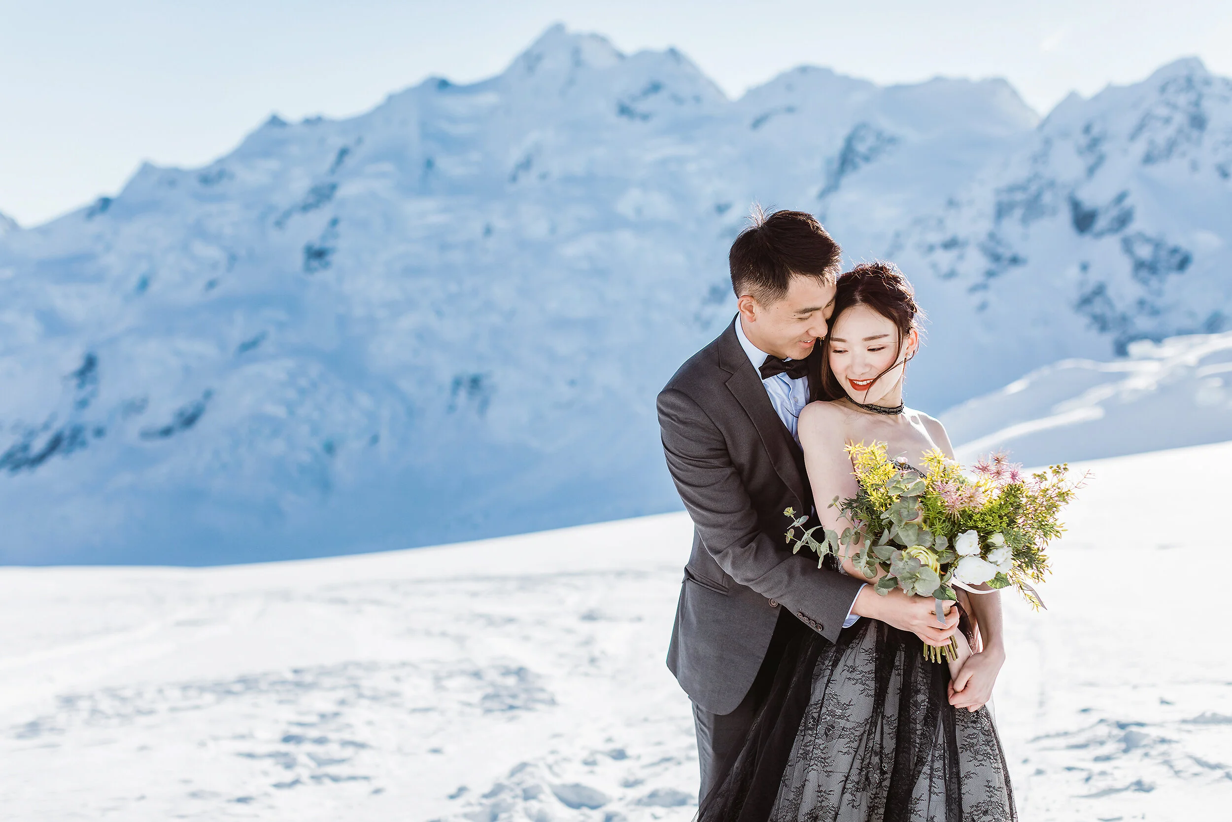 2 Days Wanaka &amp; Mt Cook Double Heli Pre-wedding Photography (kelly &amp; Sean)