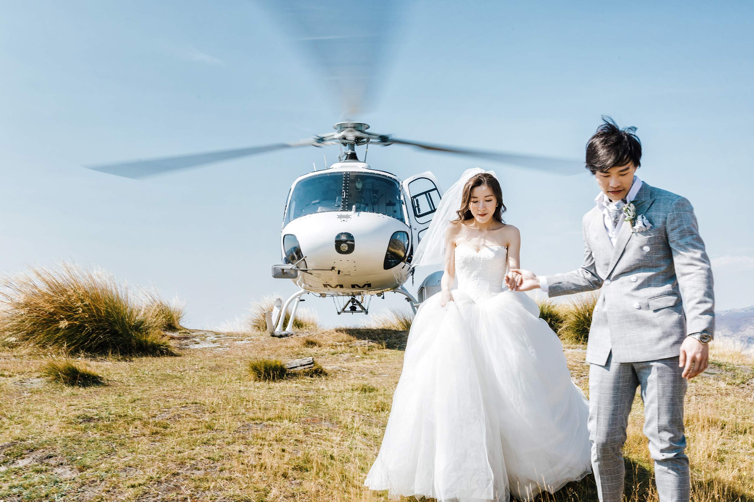 wedding helicopter 