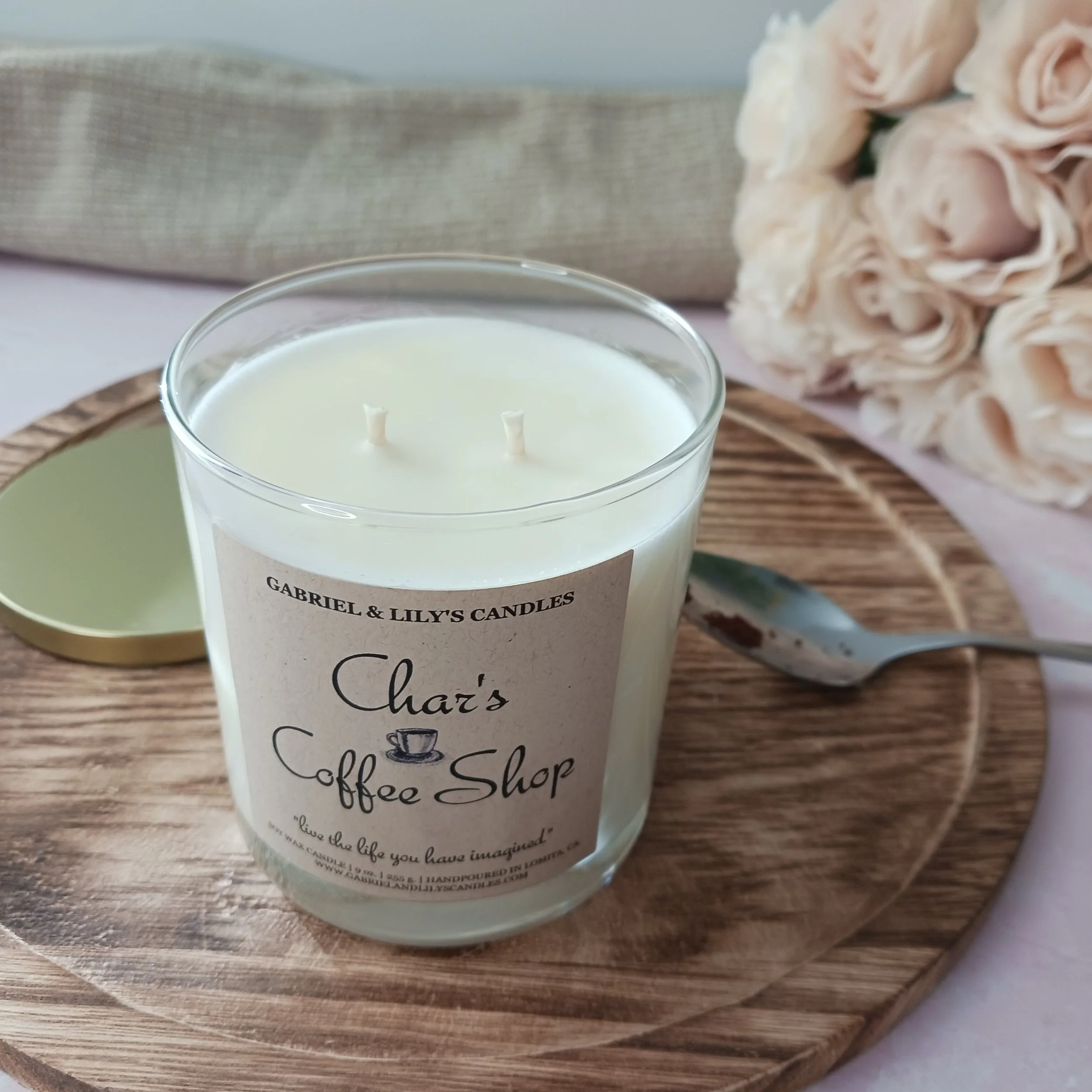 char's coffee chop scented candle | made in California