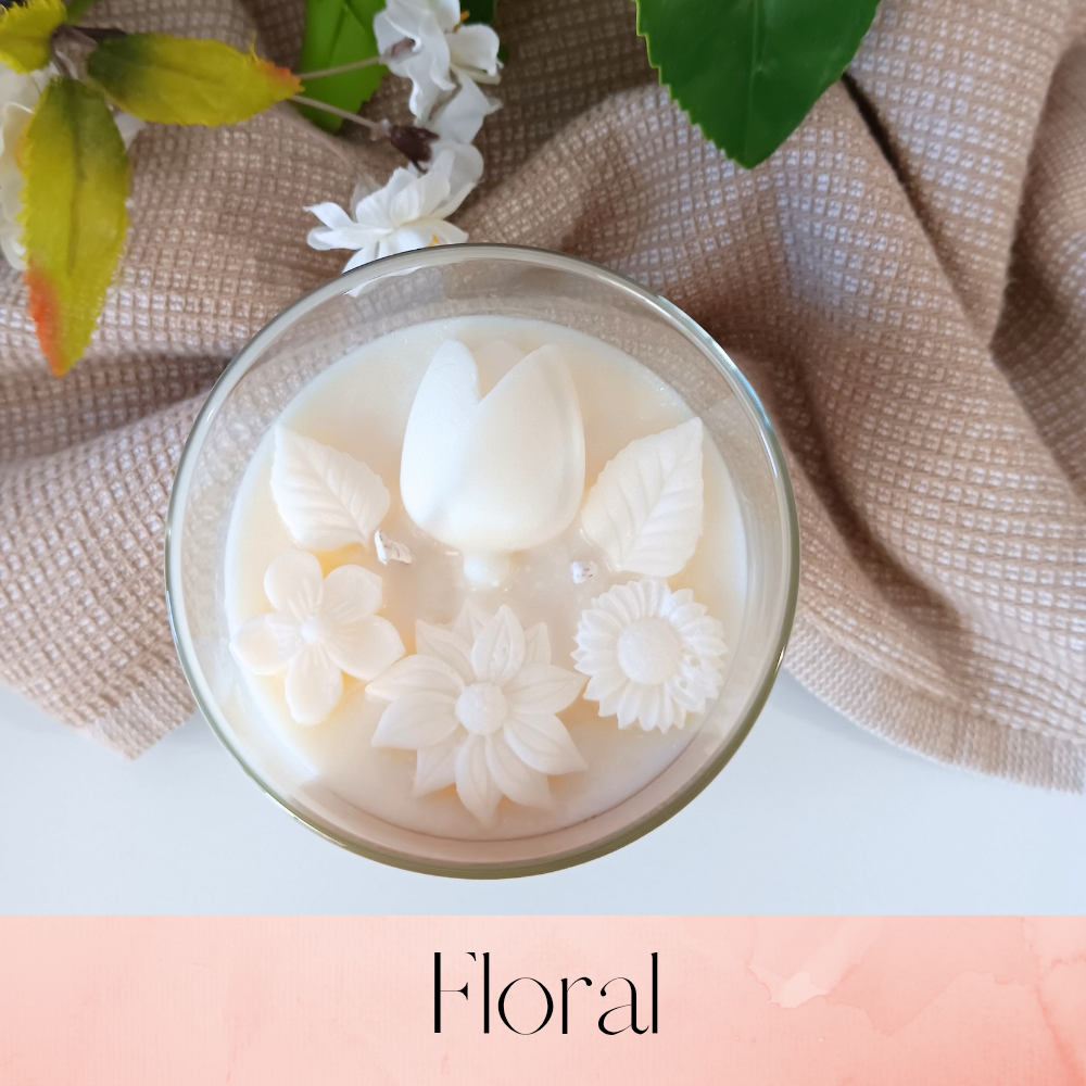 Floral candles