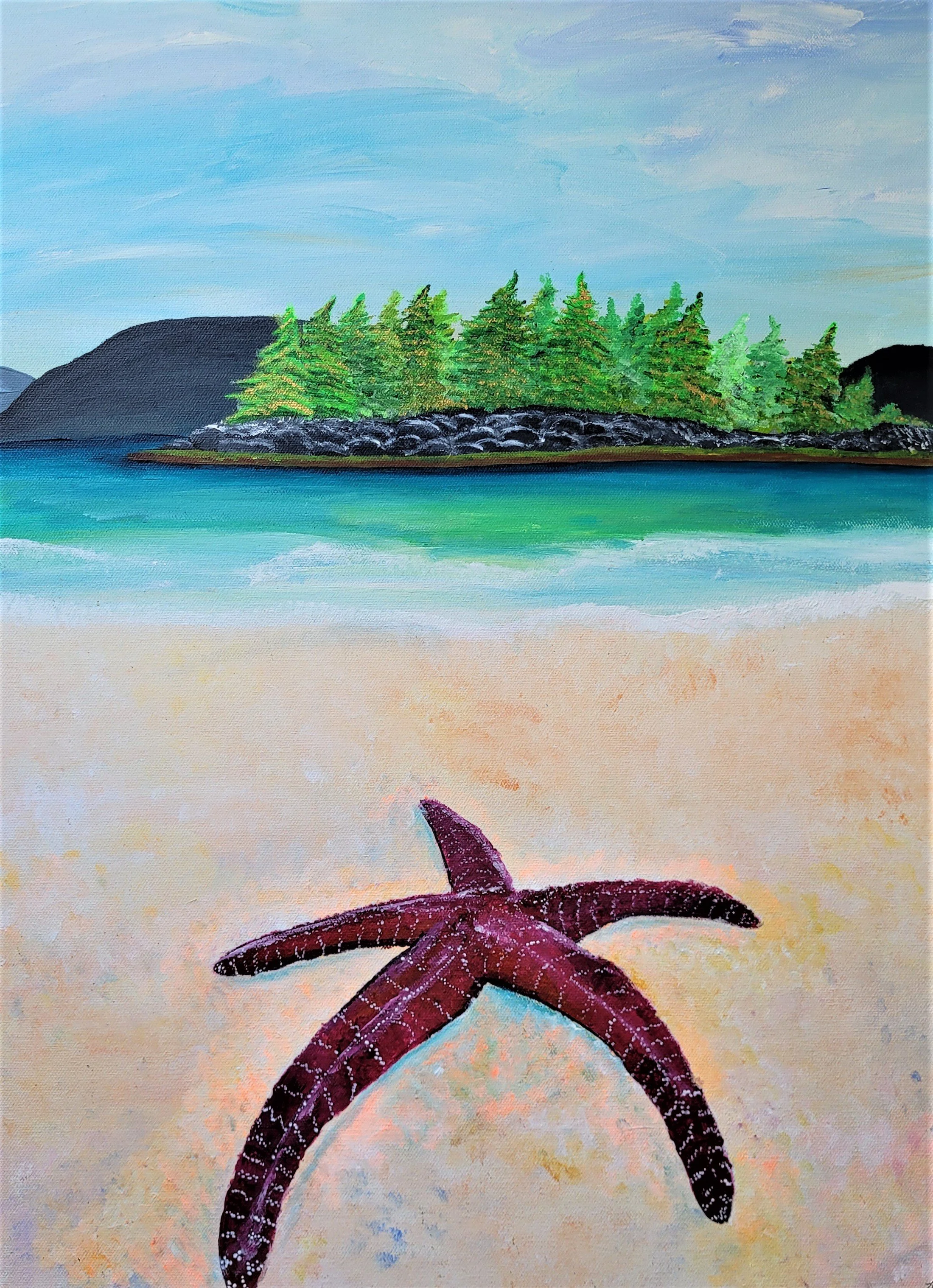 Star of the Sea - 20" x 24" acrylic on canvas