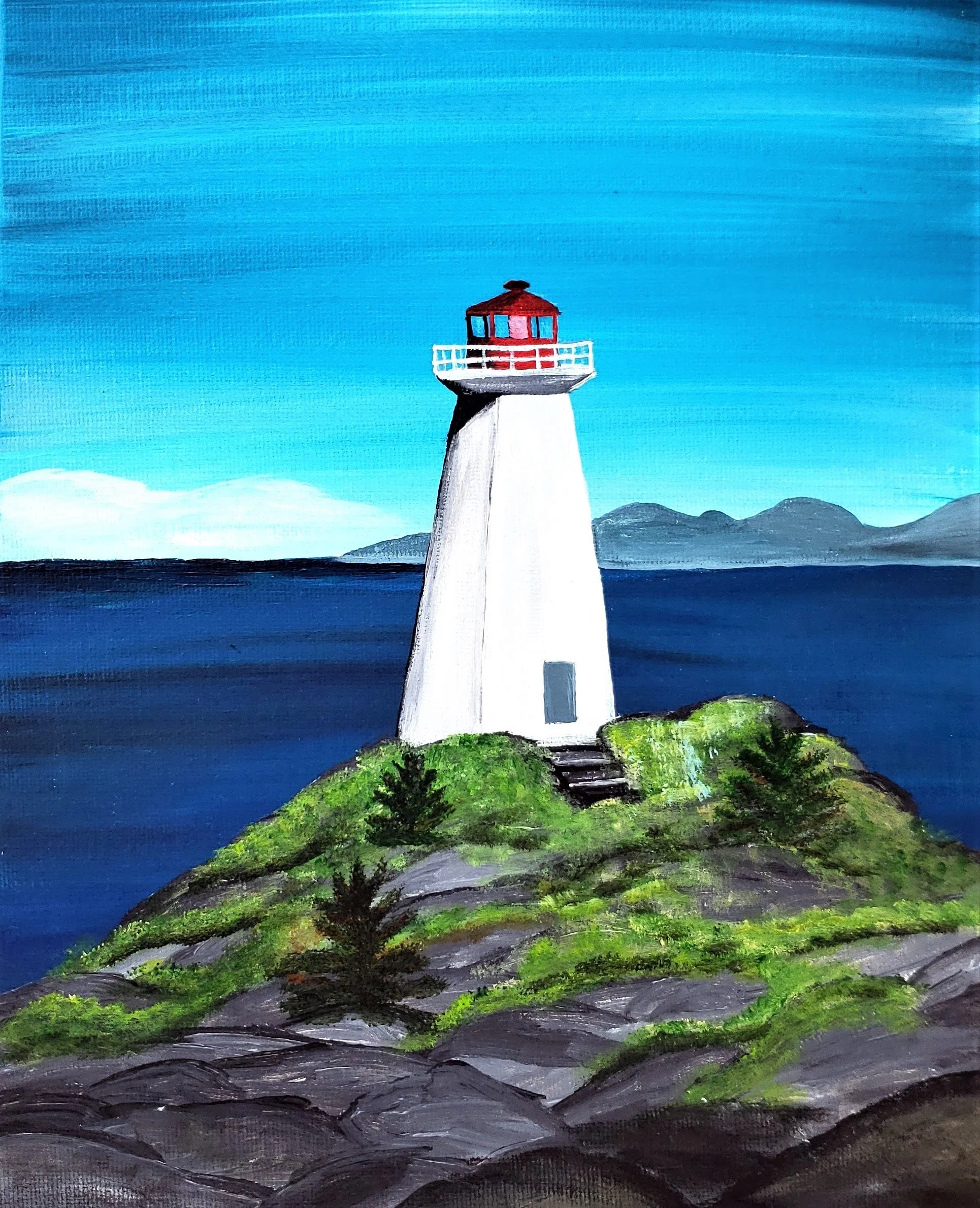 Beacon of Hope - 16" x 12" acrylic on canvas board