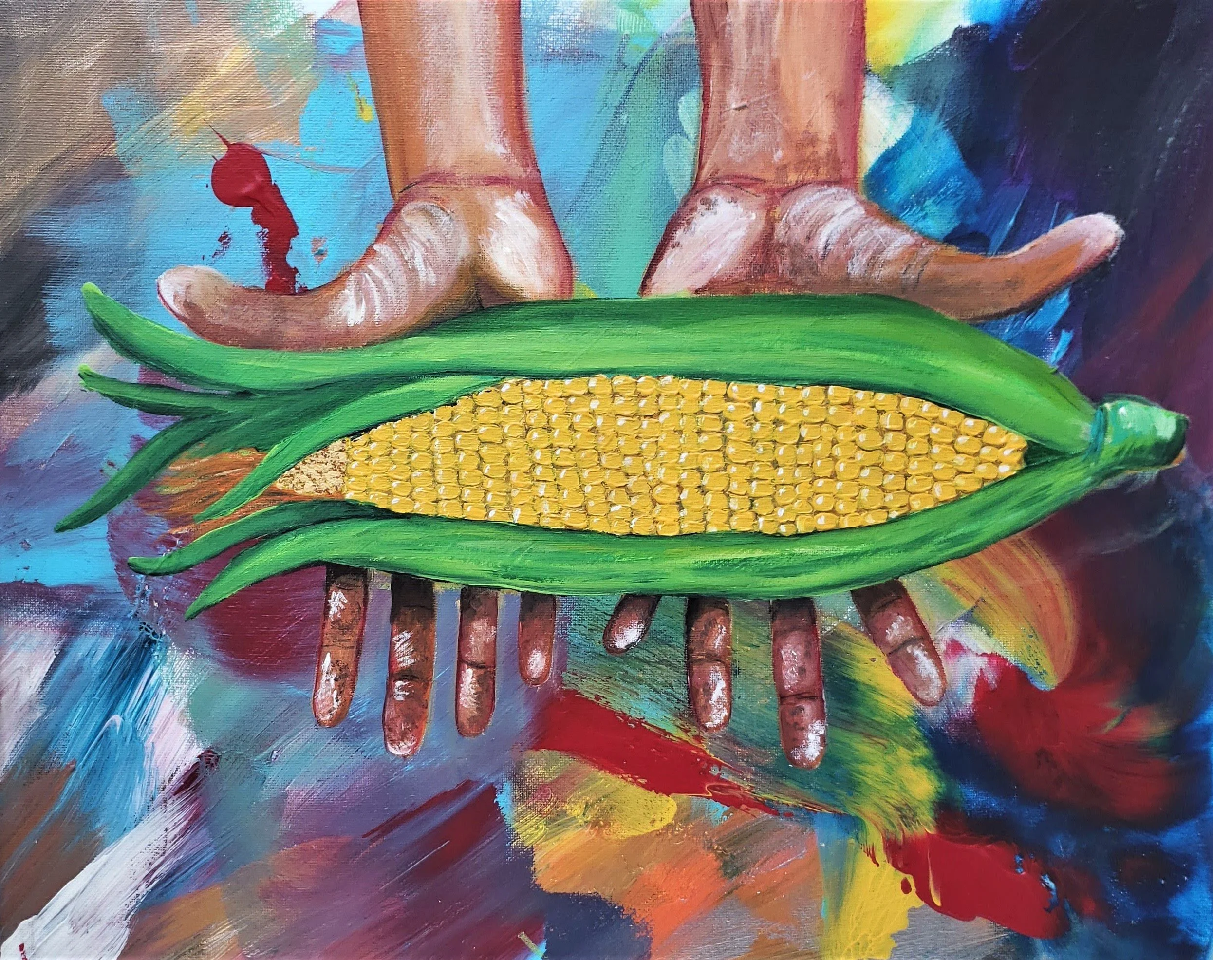 Working Hands - Acrylic on Canvas