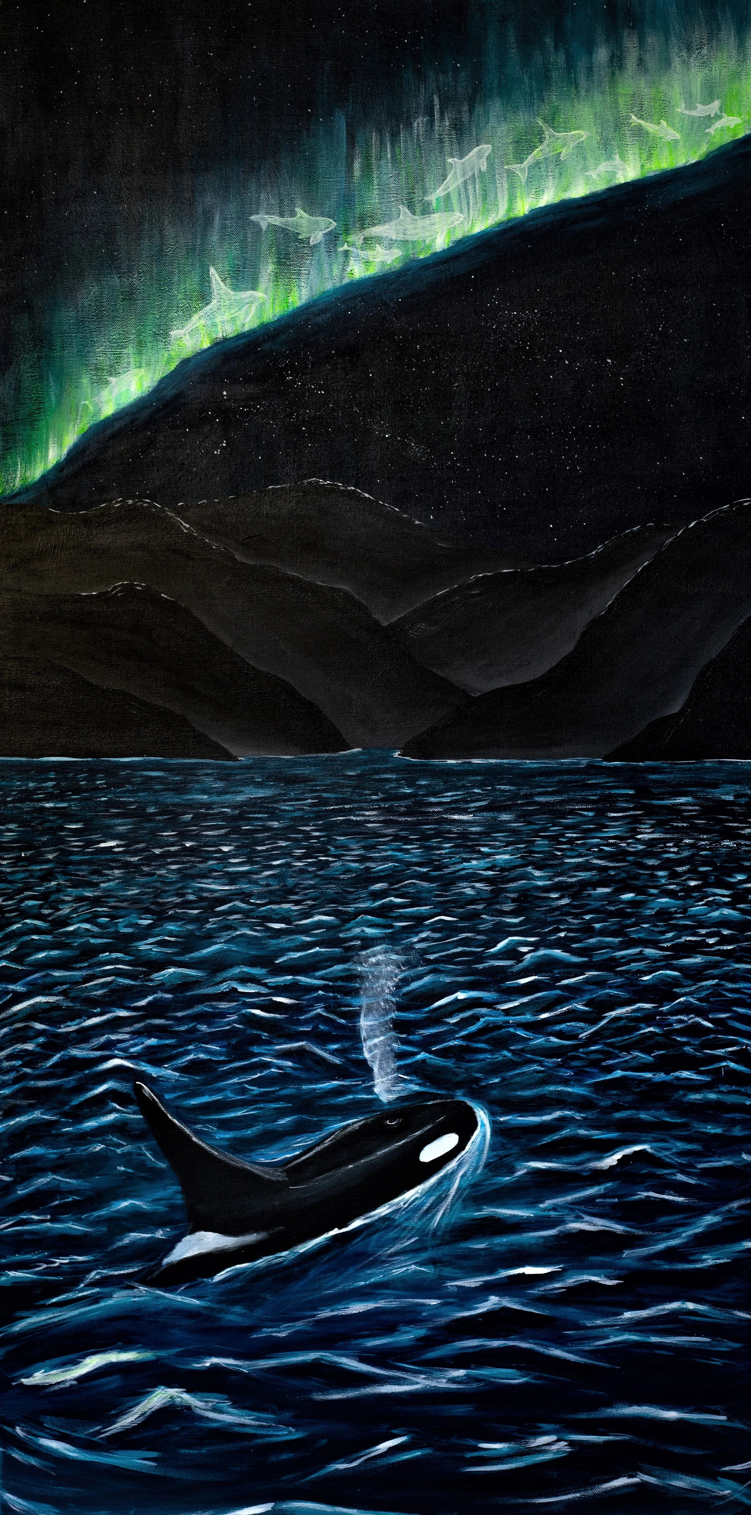 Lost Connection - 24" x 48" Acrylic on canvas 