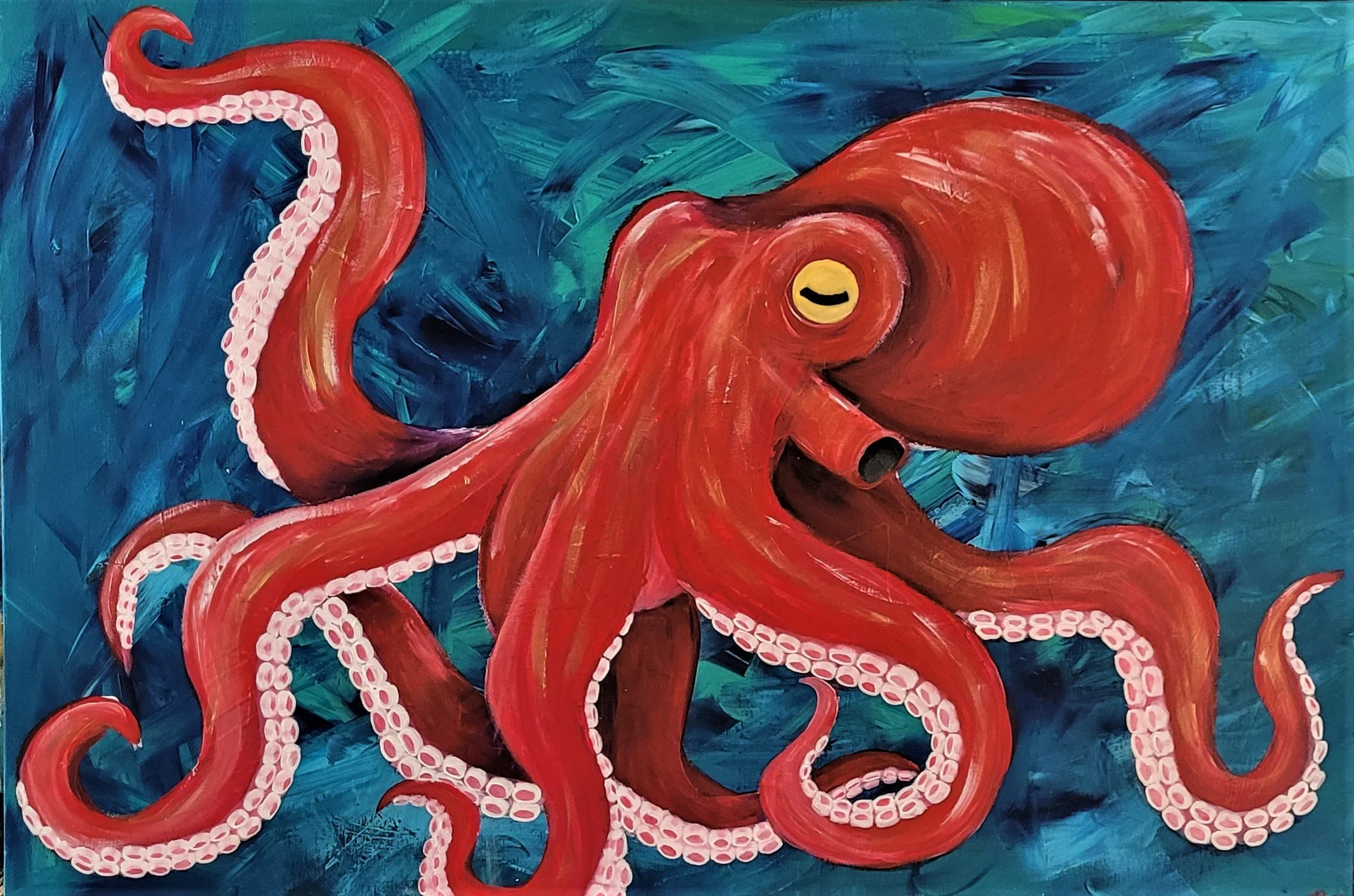 Anchors Away (work in progress) 24" x 36"