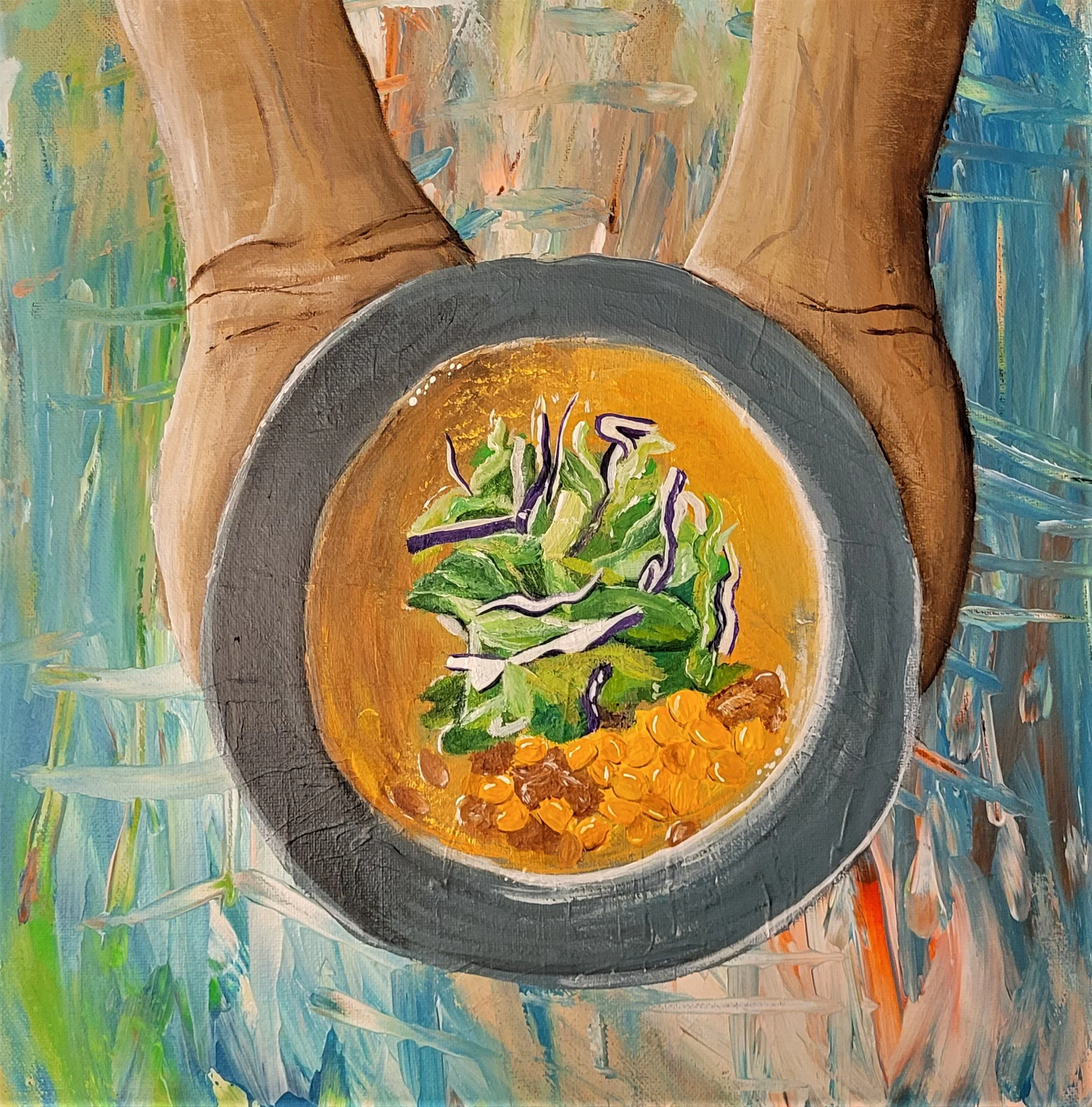 Soups on - acrylic on canvas