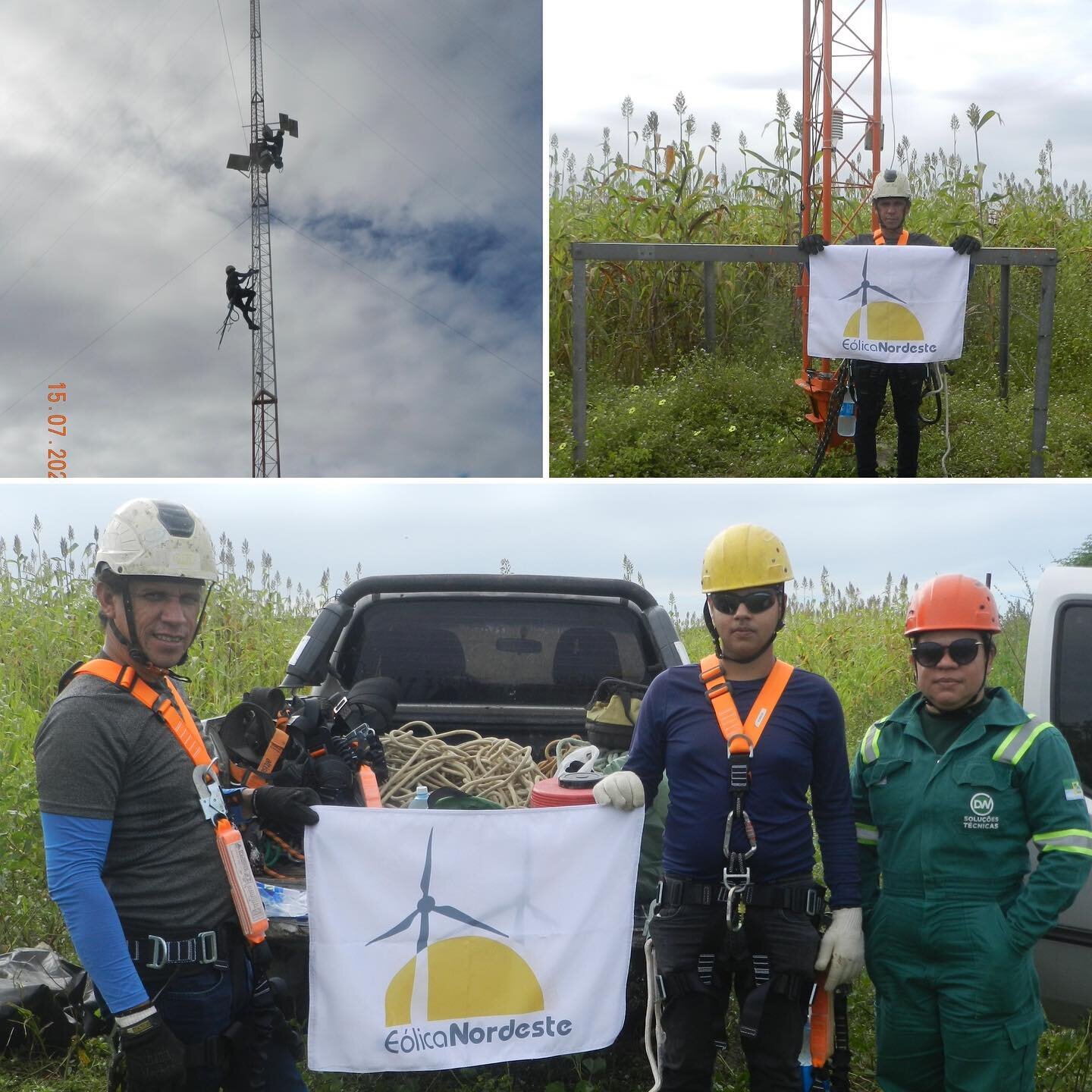 Manuten&ccedil;&atilde;o para troca de sensores de torre anemom&eacute;trica. 

Registro feito pela nossa equipe de campo durante servi&ccedil;o de manuten&ccedil;&atilde;o em Torre Anemom&eacute;trica de um dos nossos clientes. 

Os melhores funcion